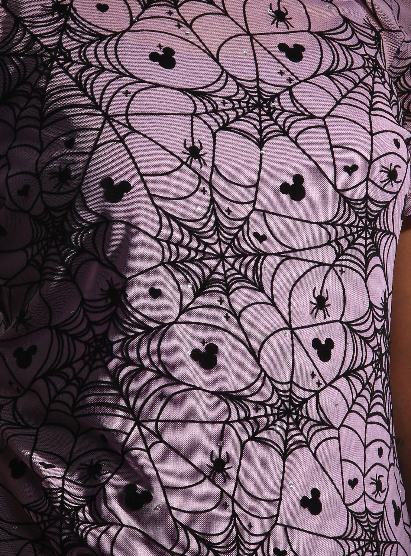 Her Universe Disney Mickey Mouse Spiderwebs Mesh Top Her Universe Exclusive, MULTI, alternate - view 4