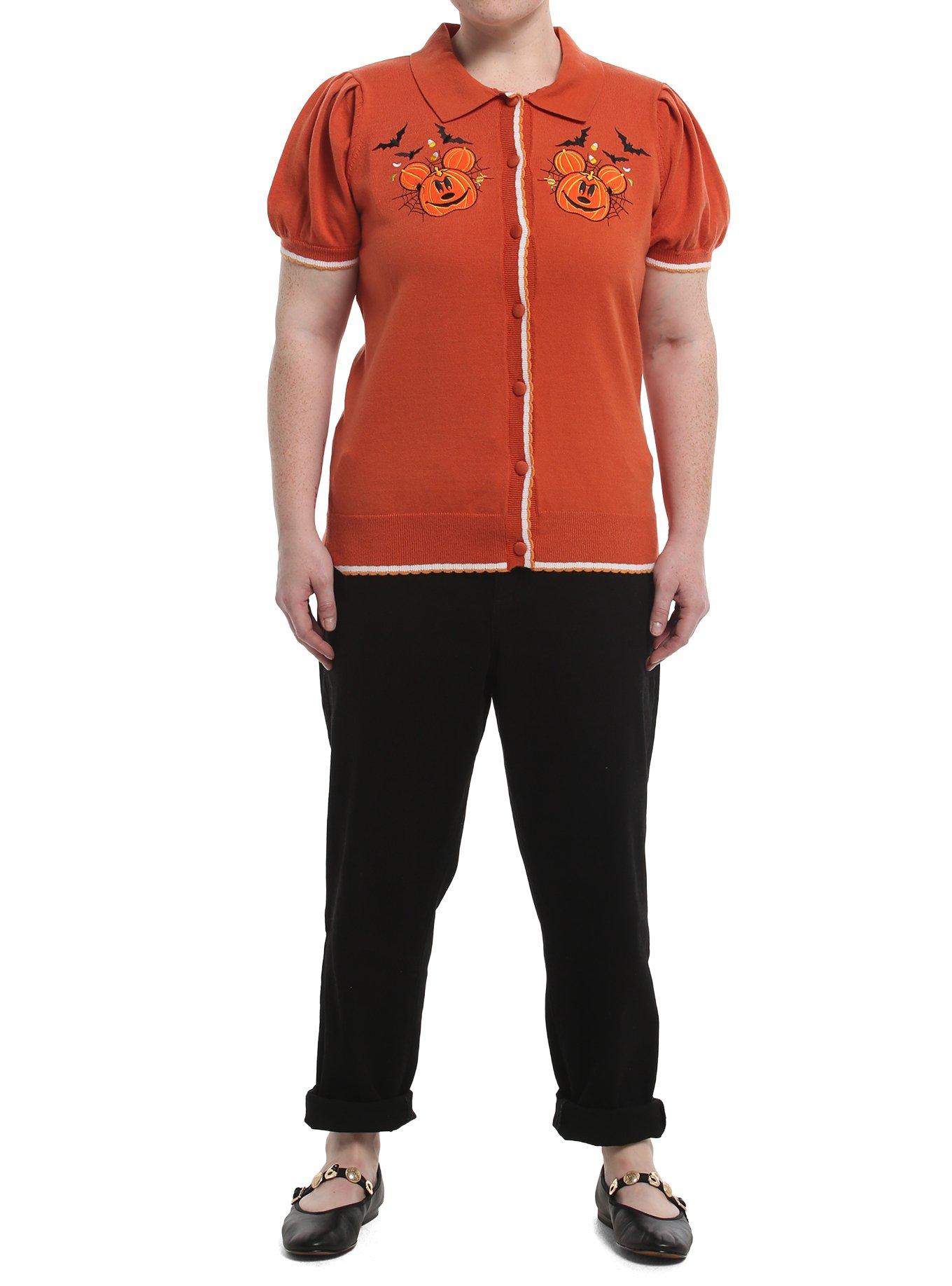 Her Universe Disney Mickey Pumpkins Plus Size Short Sleeve Cardigan, , hi-res