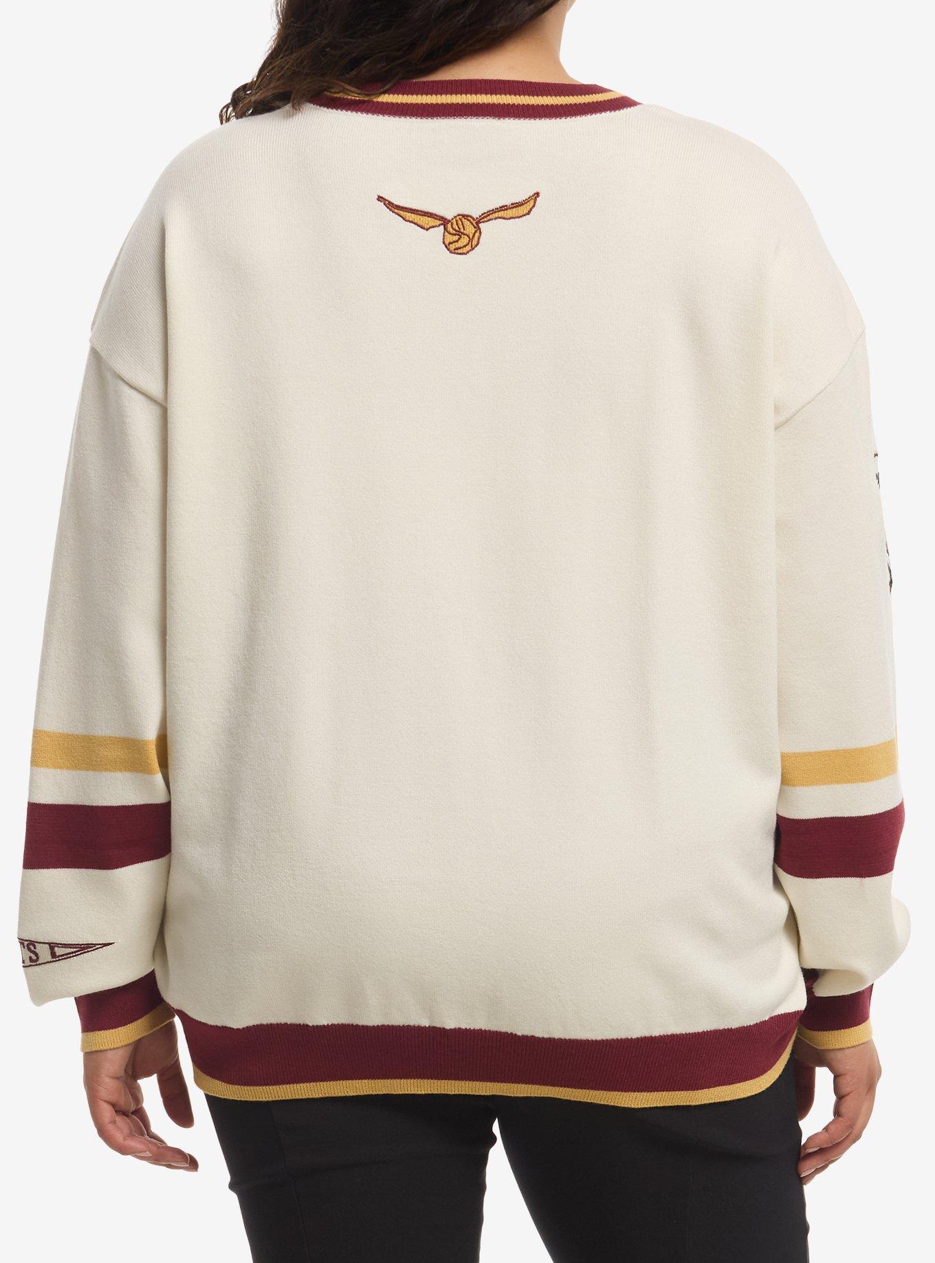 Her Universe Harry Potter Hogwarts Varsity Plus Size Sweater Her Universe Exclusive, MULTI, alternate - view 3