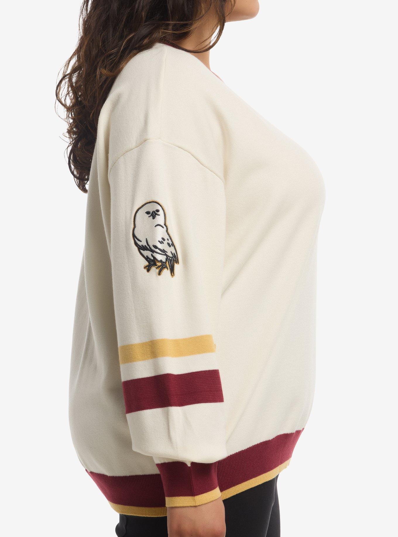 Her Universe Harry Potter Hogwarts Varsity Plus Size Sweater Her Universe Exclusive, MULTI, alternate - view 4