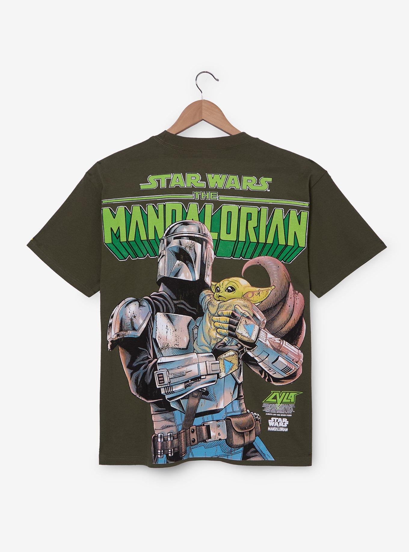 Star Wars The Mandalorian Grogu & Mando T-Shirt - BoxLunch Exclusive, , hi-res