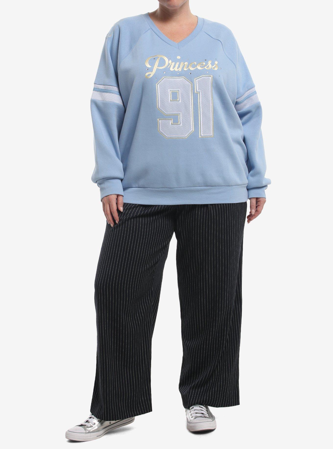 Her Universe Disney Princess Belle Plus Size Varsity Sweatshirt Her Universe Exclusive, MULTI, alternate - view 3