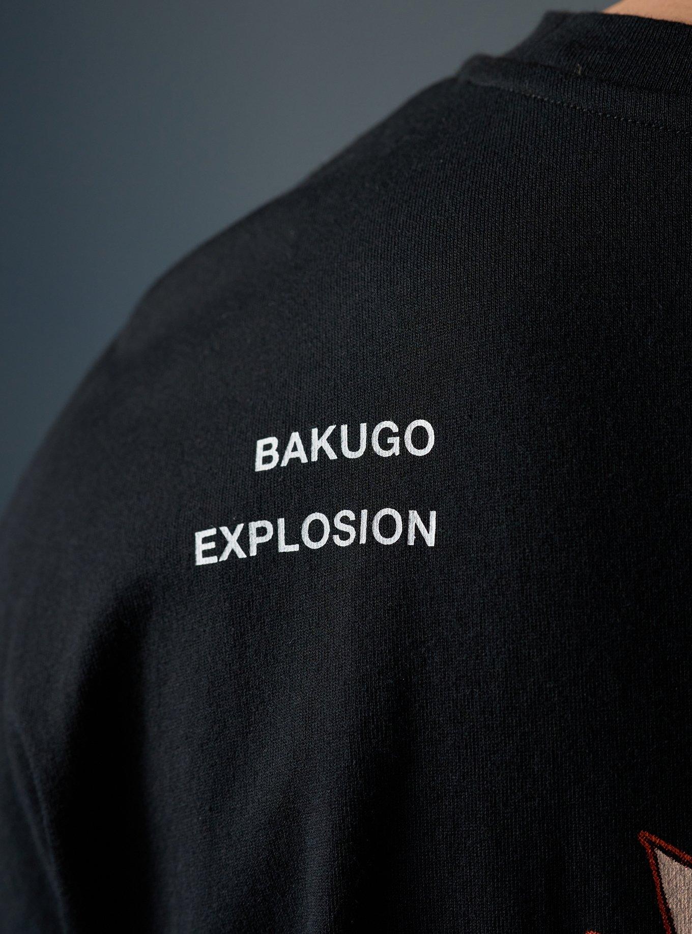 Village Hidden In Iron X Hot Topic My Hero Academia Bakugo T-Shirt Hot Topic Exclusive, BLACK, alternate