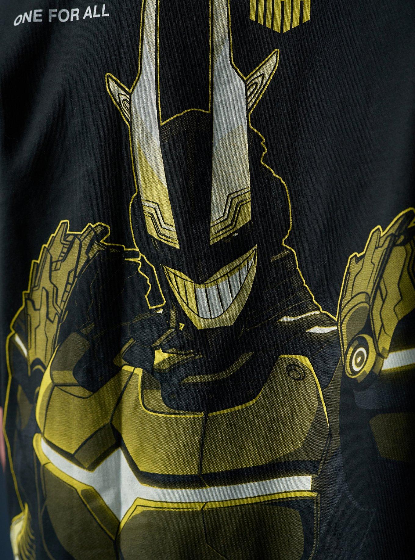 Village Hidden In Iron X Hot Topic My Hero Academia All Might T-Shirt Hot Topic Exclusive, BLACK, alternate - view 4