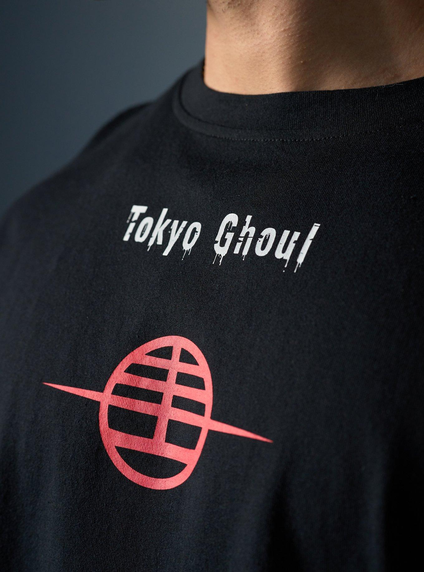 Village Hidden In Iron X Hot Topic Tokyo Ghoul Ken Kaneki Eyepatch T-Shirt Hot Topic Exclusive, BLACK, alternate