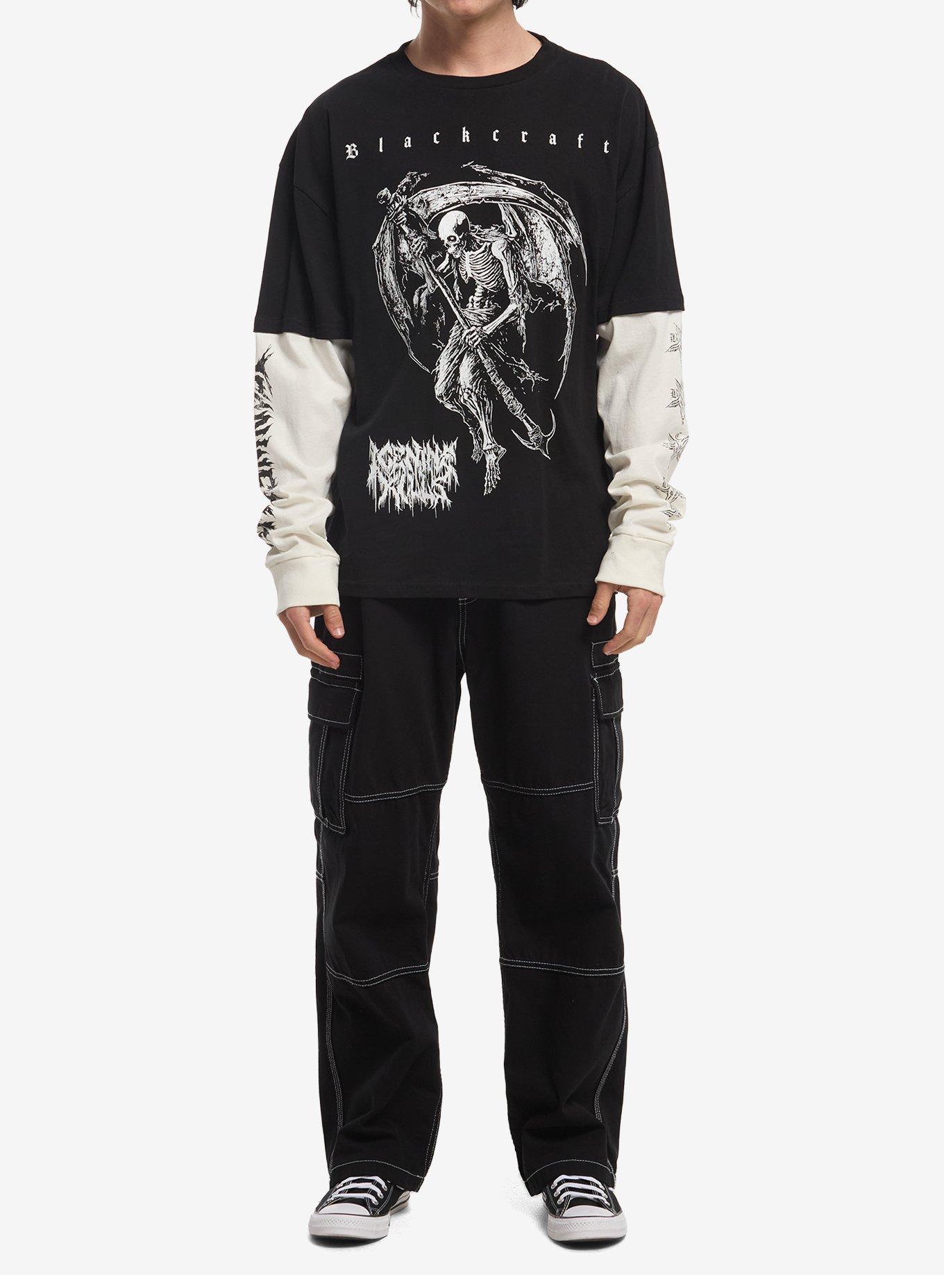 Blackcraft X Ice Nine Kills Skeleton Reaper Twofer Long-Sleeve T-Shirt, , hi-res