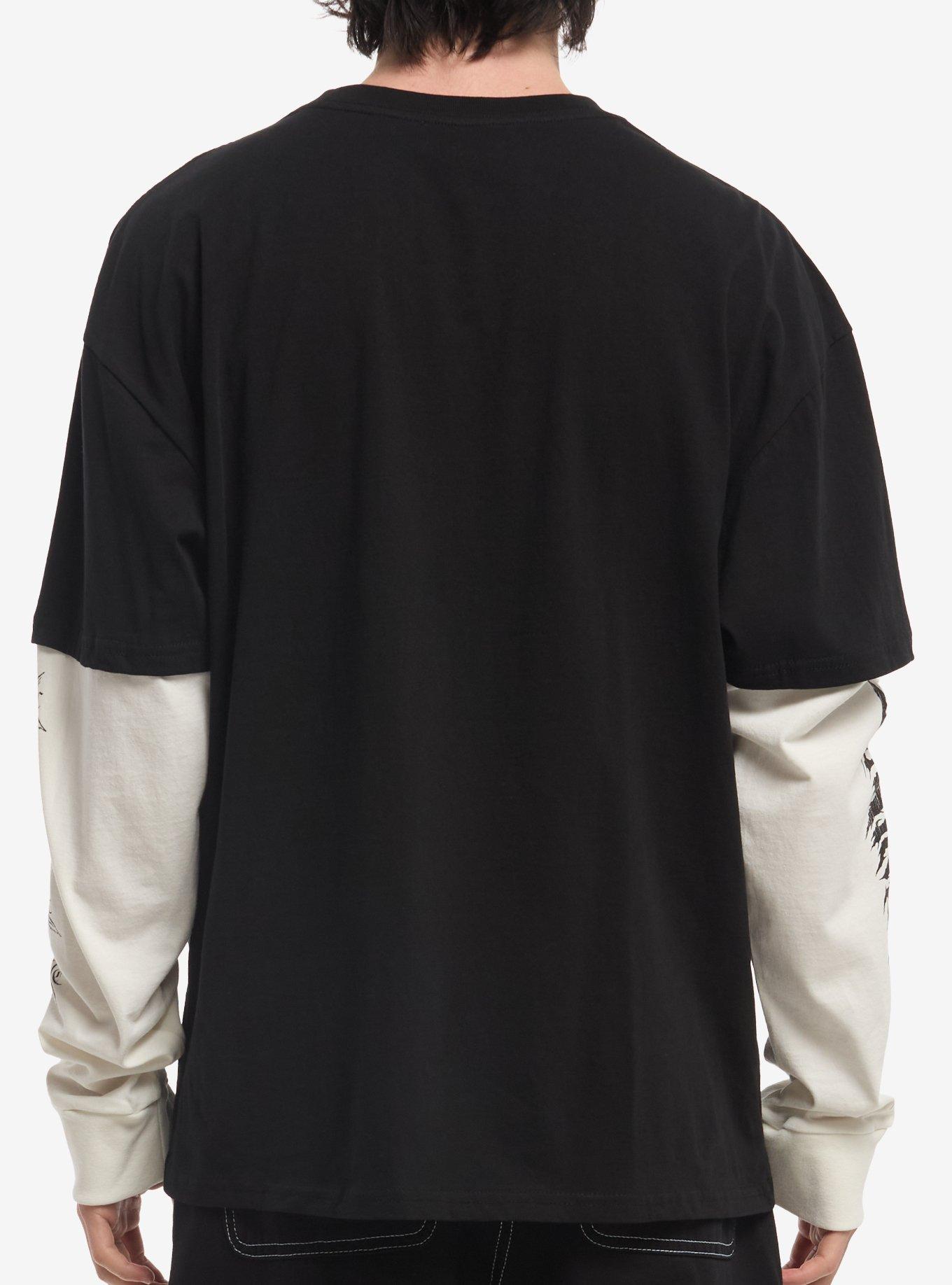 Blackcraft X Ice Nine Kills Skeleton Reaper Twofer Long-Sleeve T-Shirt, BLACK, alternate - view 3