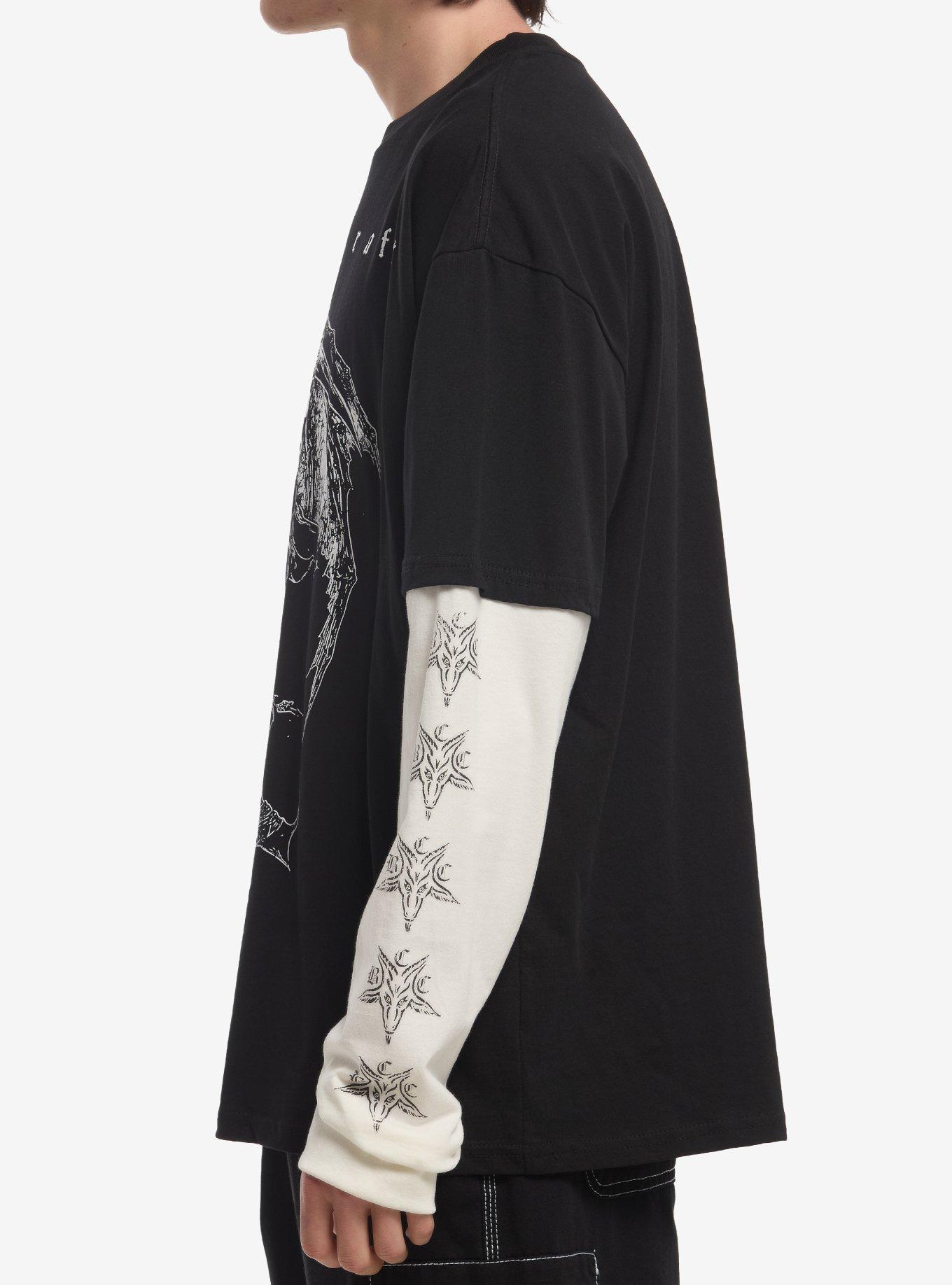 Blackcraft X Ice Nine Kills Skeleton Reaper Twofer Long-Sleeve T-Shirt, BLACK, alternate - view 5