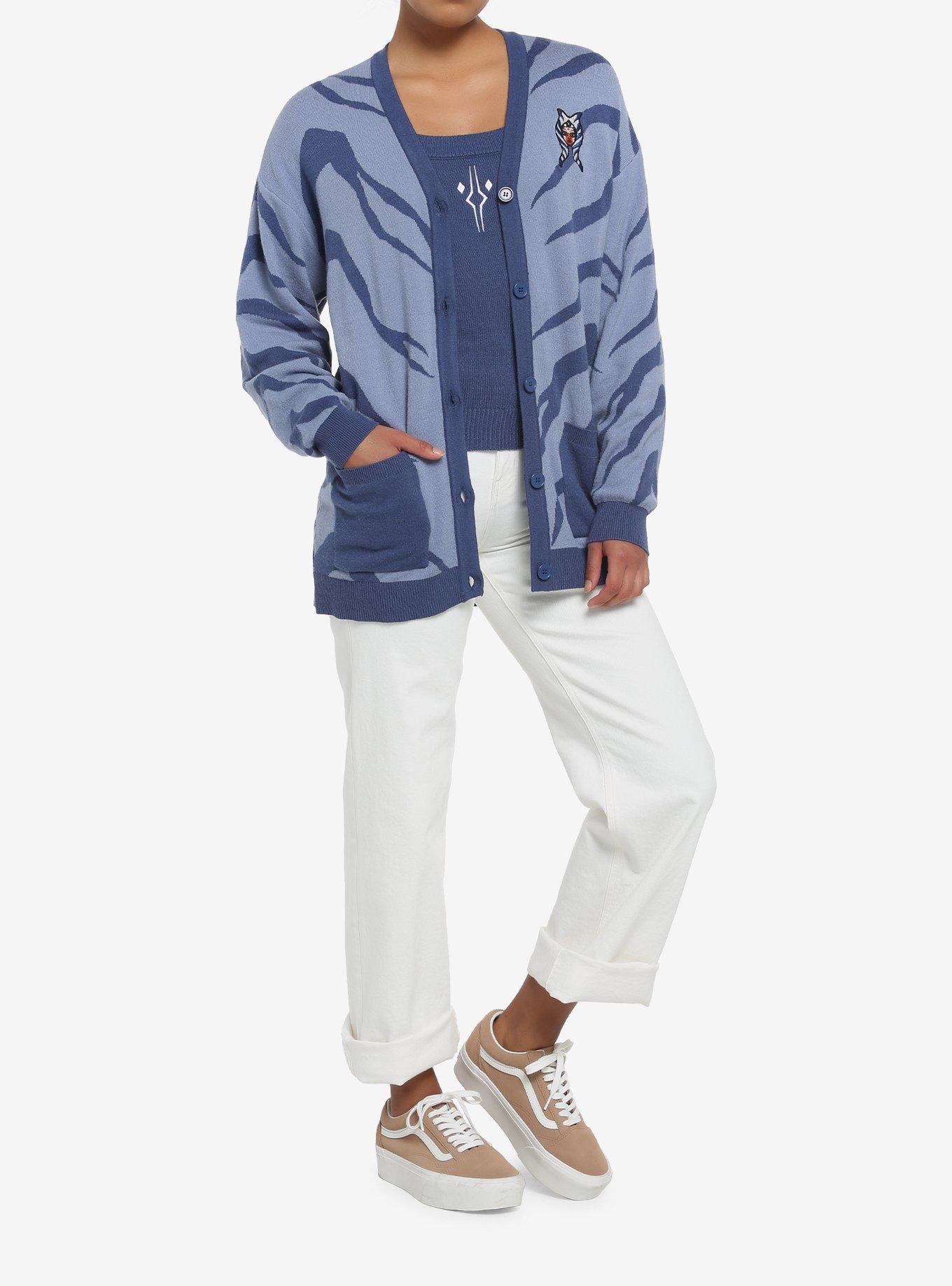 Star Wars Ahsoka Lekku Pattern Women's Cardigan, , hi-res