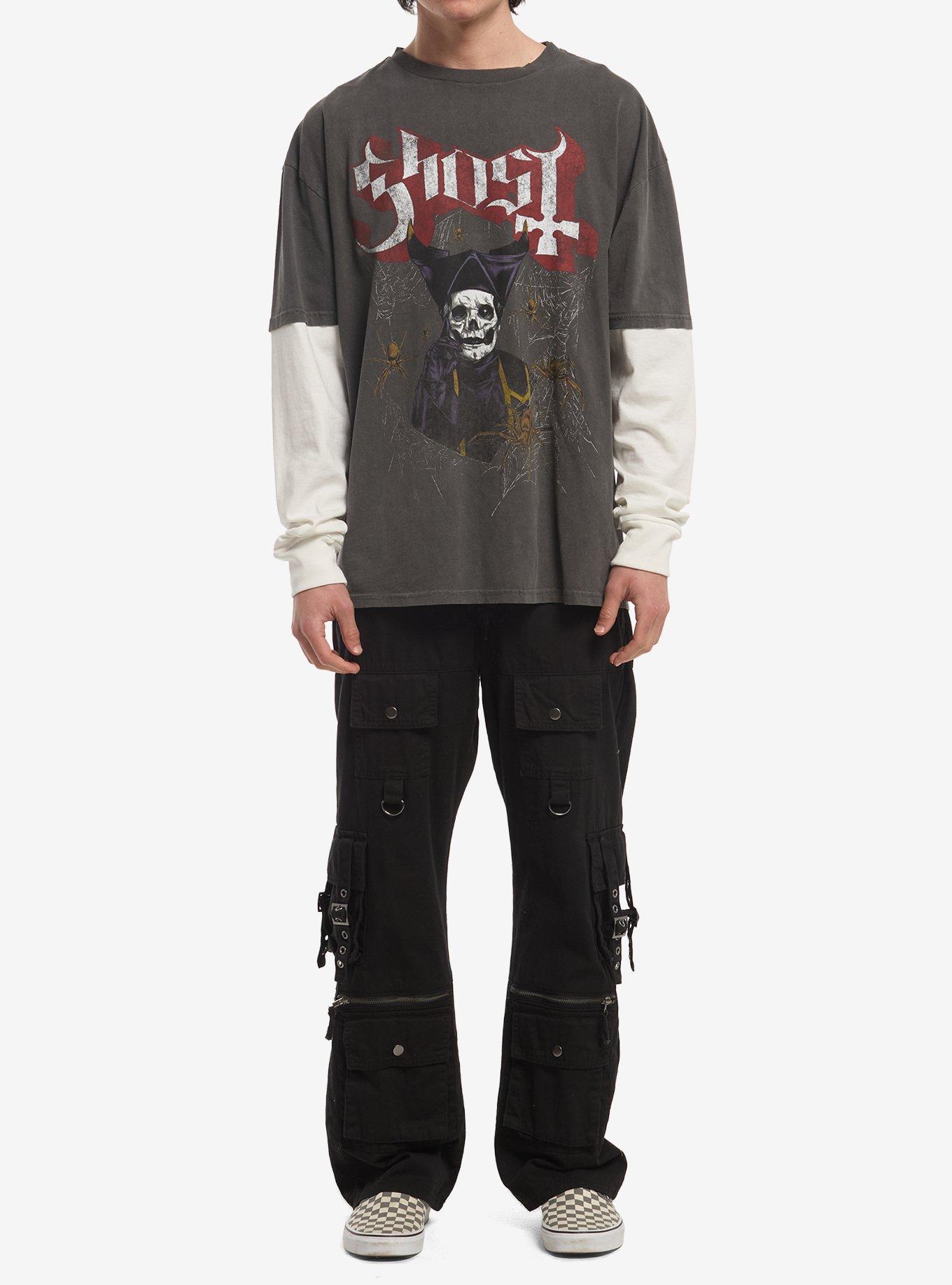 Ghost Papa Emeritus IV Spiderweb Twofer Long-Sleeve T-Shirt, , hi-res