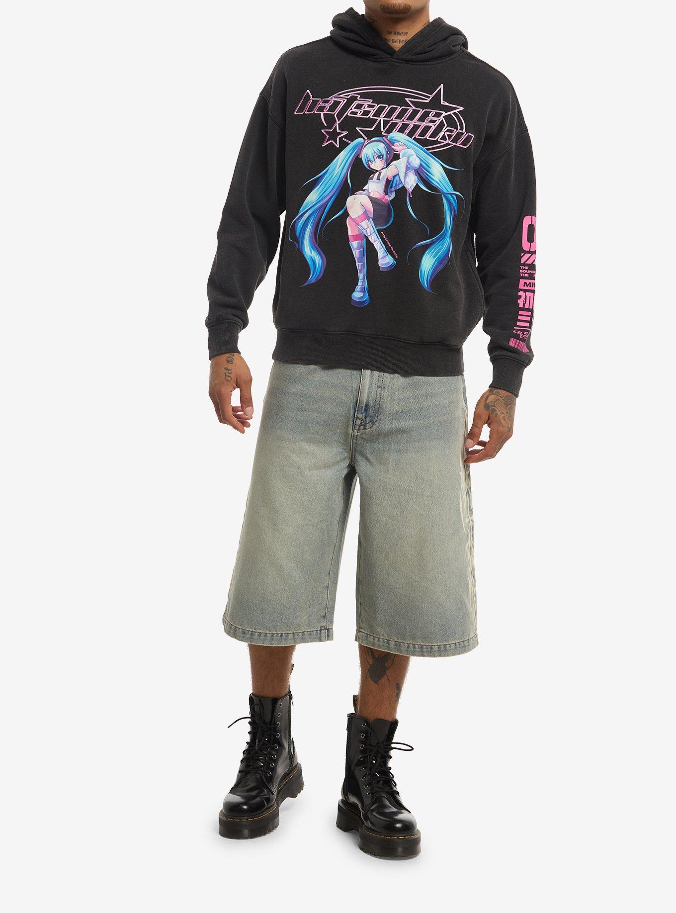 Hatsune Miku Pink Star Icon Hoodie, MULTI, alternate - view 3
