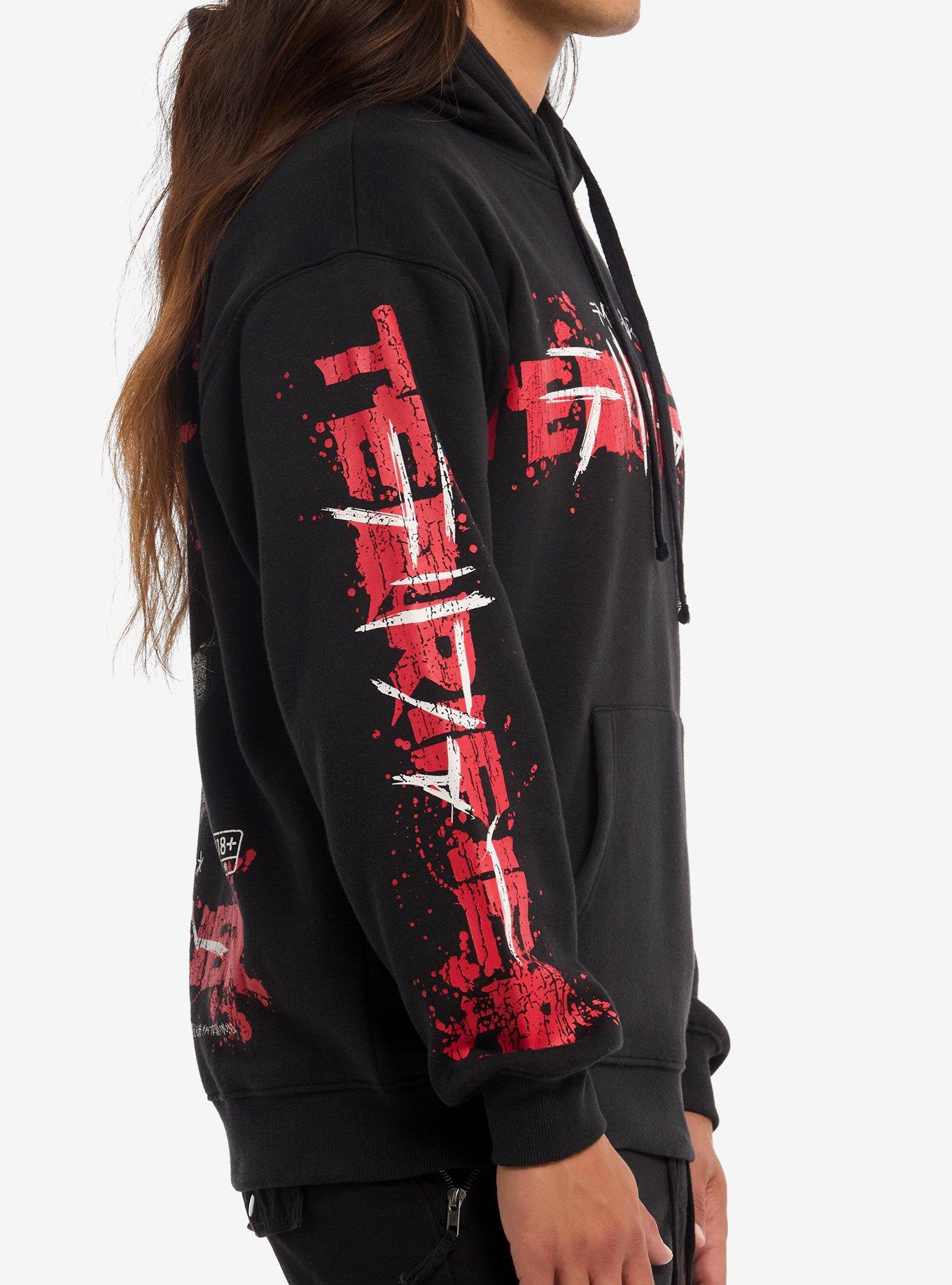 Terrifier Japanese Text Hoodie, BLACK, alternate - view 5