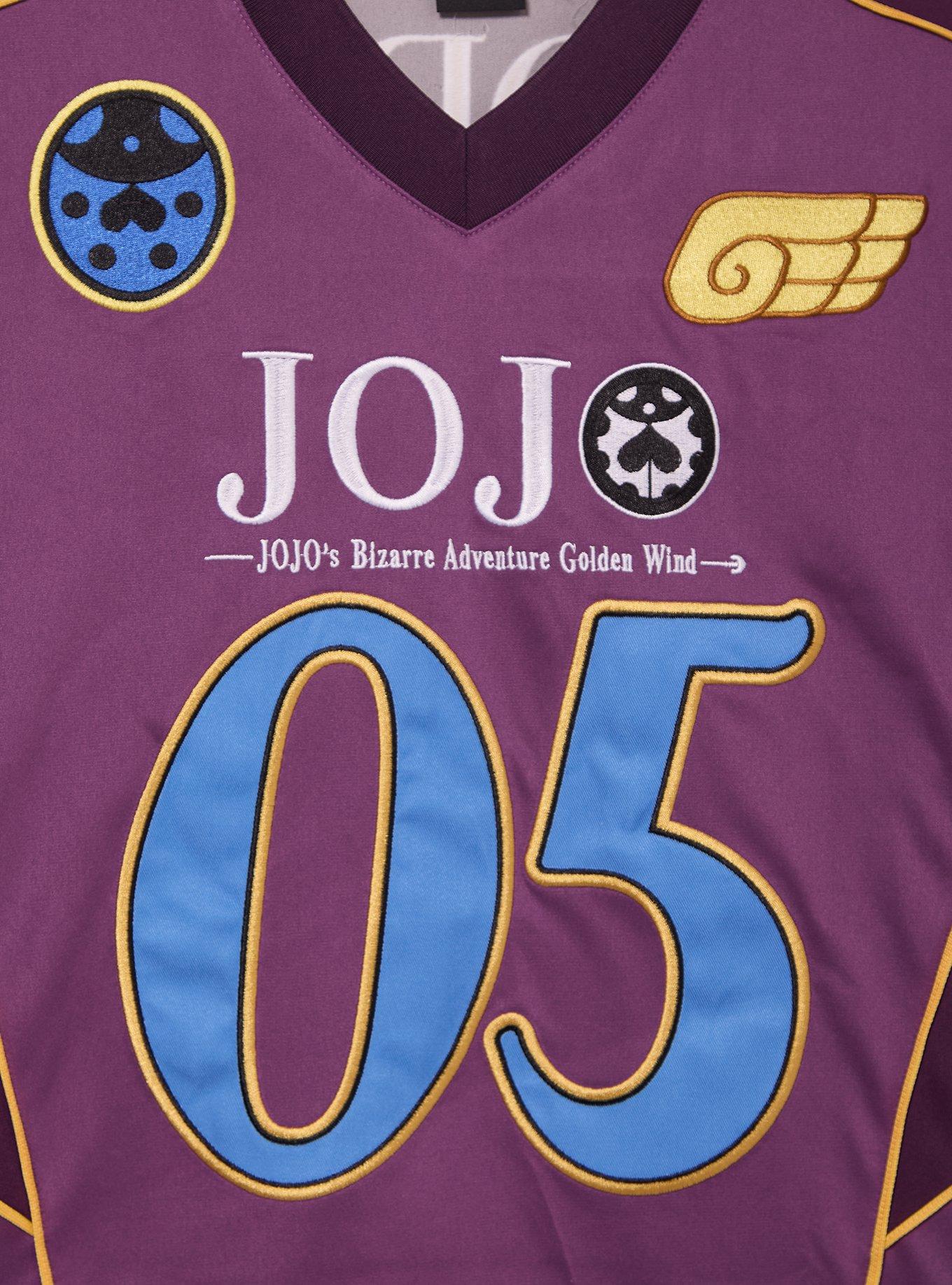 JoJo's Bizarre Adventure Giorno Football Jersey - BoxLunch Exclusive, BLACK, alternate - view 3