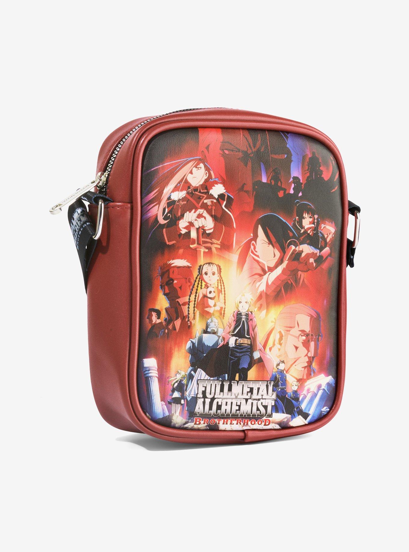 Fullmetal Alchemist Brotherhood Elric Brothers Pose & Scene Crossbody Bag, , alternate