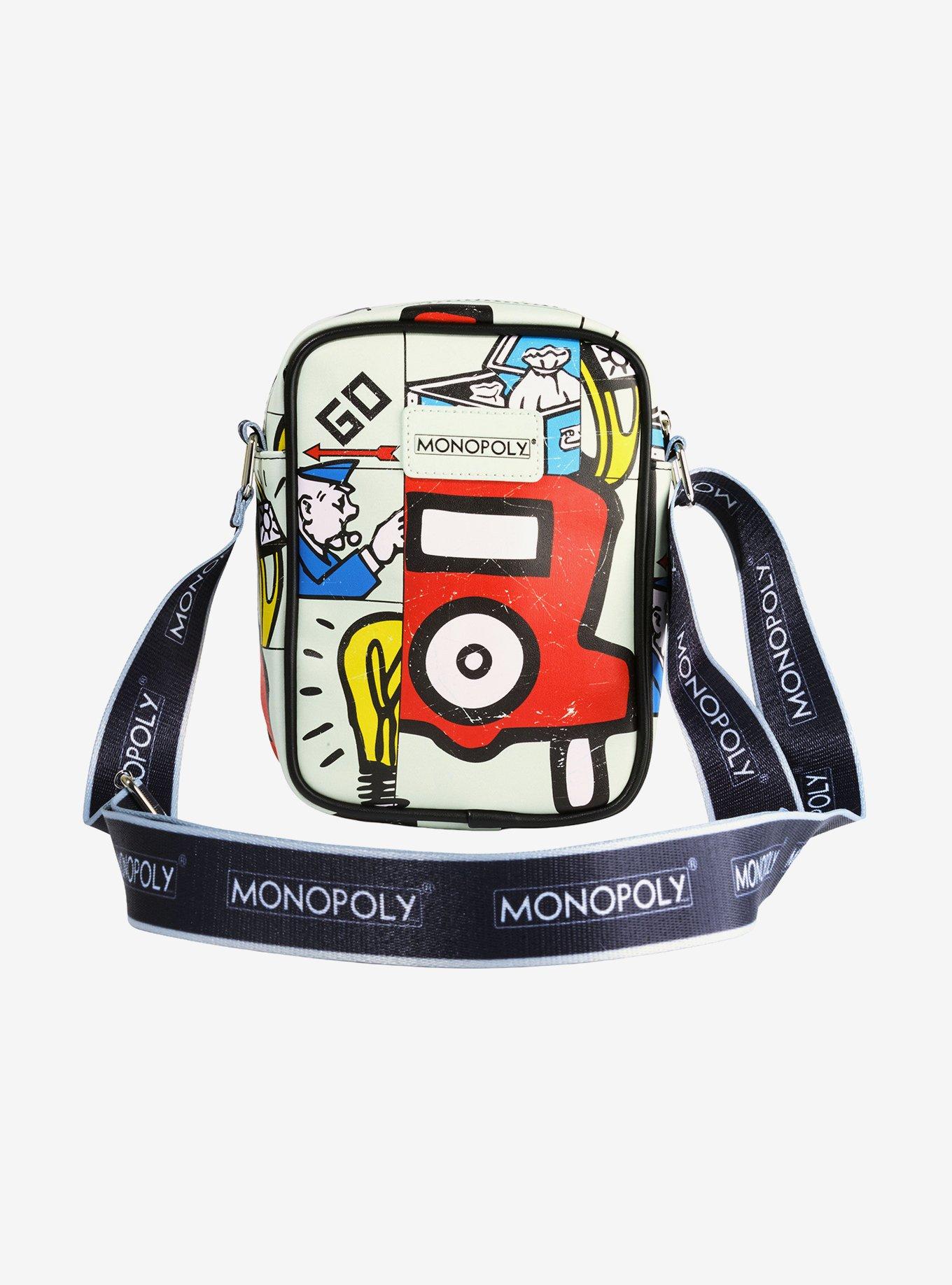 Monopoly In The Game Board Icons Stacked Crossbody Bag, , hi-res