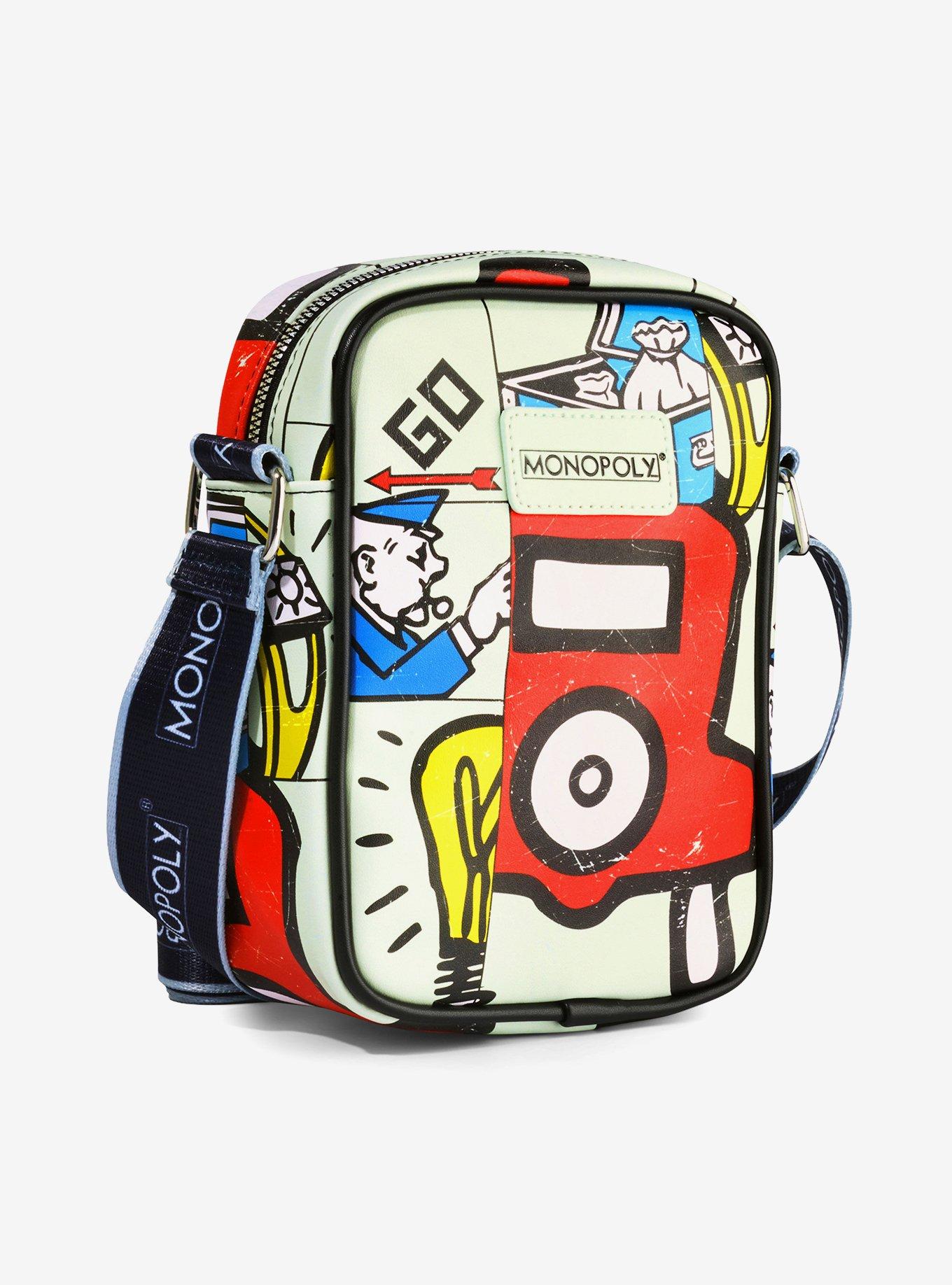 Monopoly In The Game Board Icons Stacked Crossbody Bag, , alternate