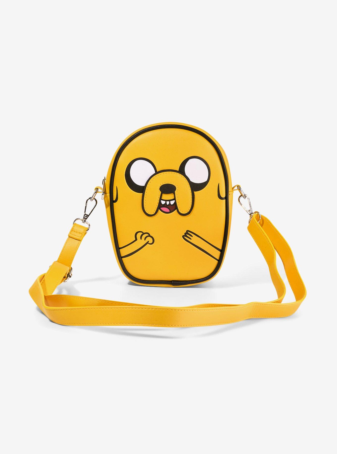Adventure Time Jake Character Close Up Yellow Crossbody Bag, , hi-res