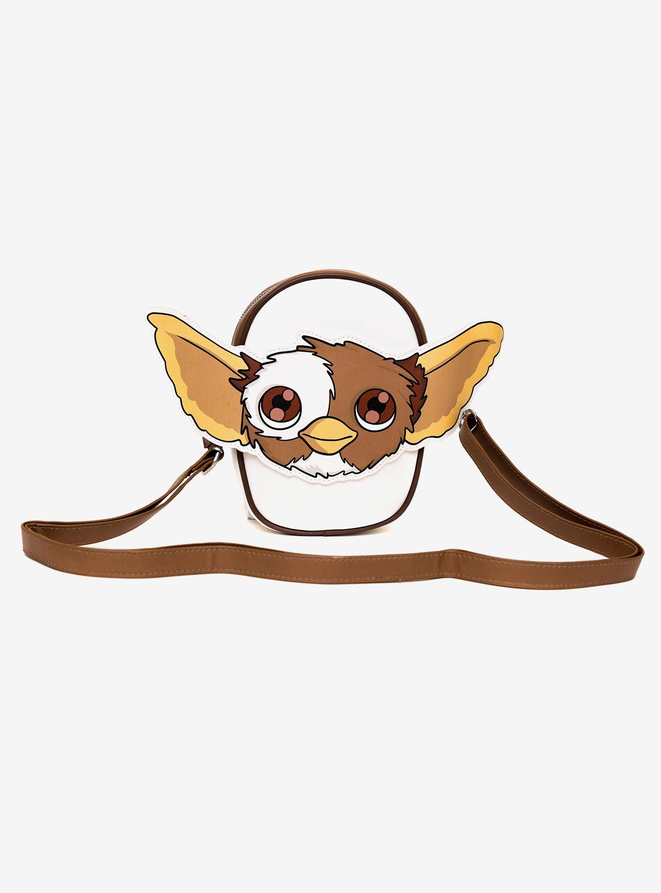 Gremlins Gizmo Smiling Face Applique Crossbody Bag, , hi-res