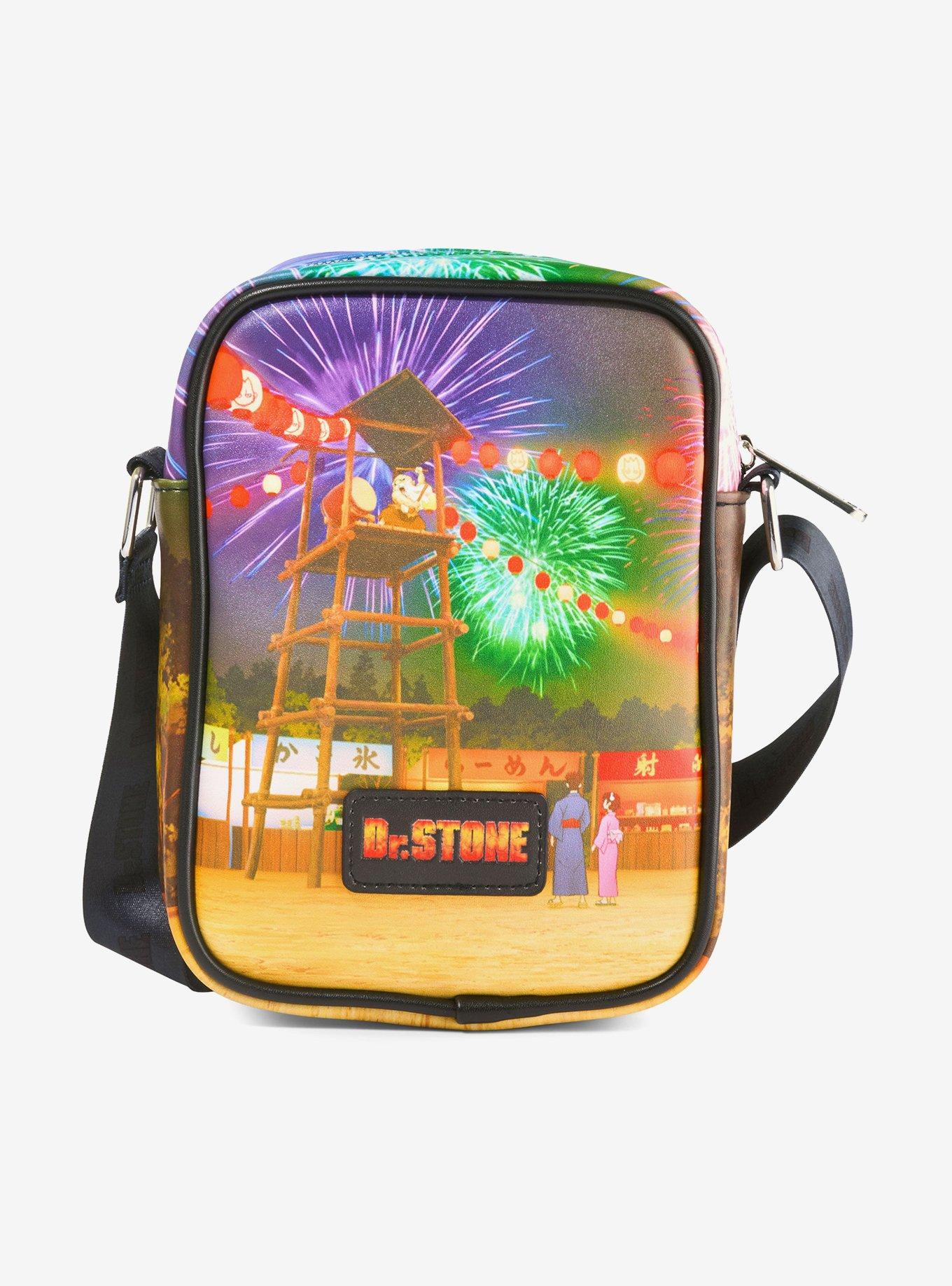 Dr. Stone Character Group Festival & Fireworks Crossbody Bag, , alternate