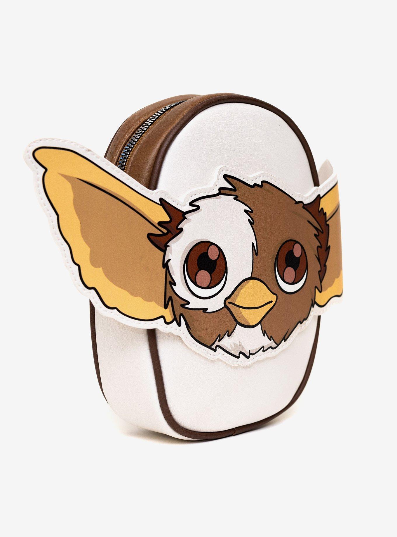 Gremlins Gizmo Smiling Face Applique Crossbody Bag, , alternate