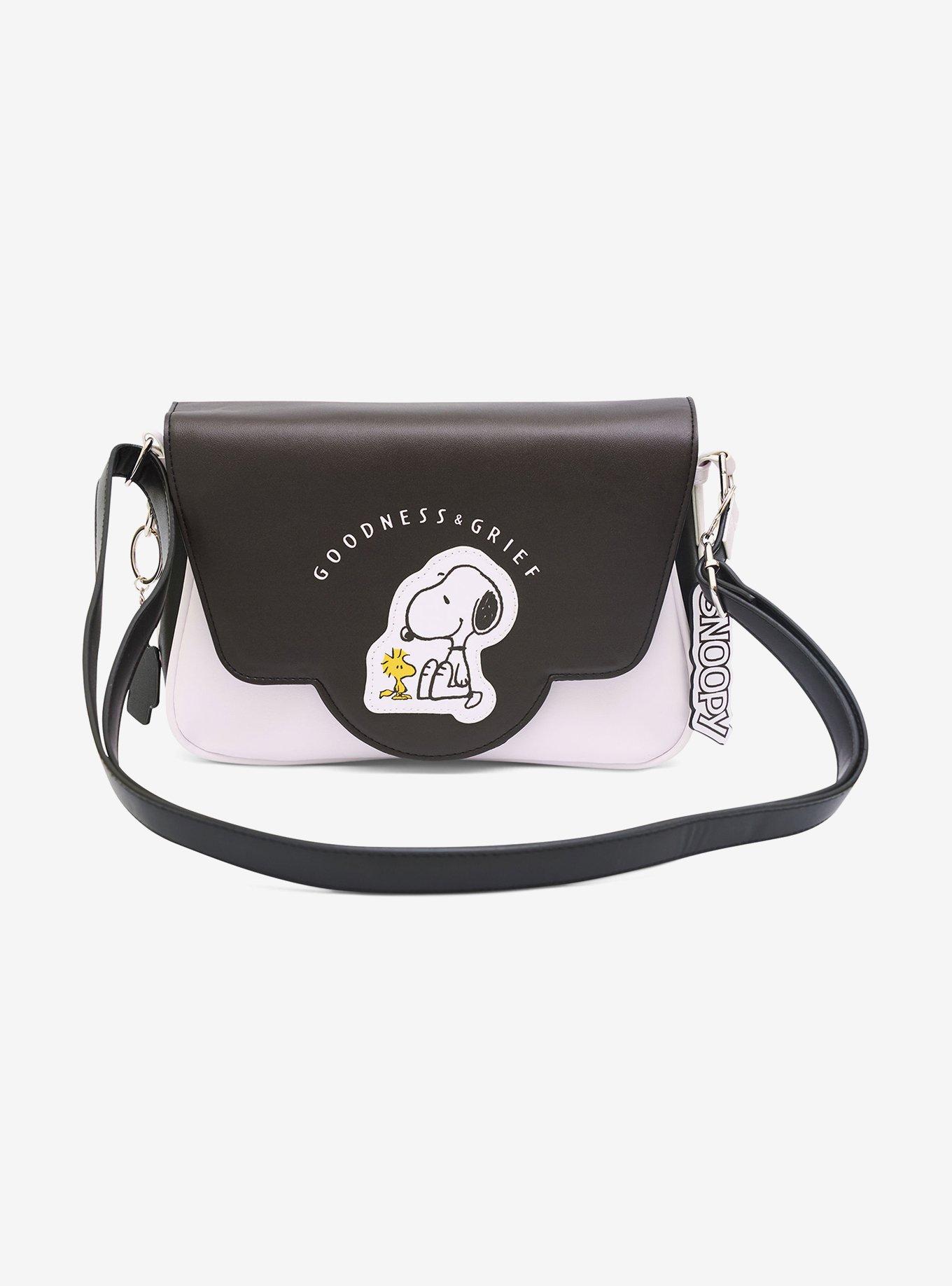Peanuts Woodstock & Snoopy Goodness & Grief Fold Over Crossbody Bag, , alternate