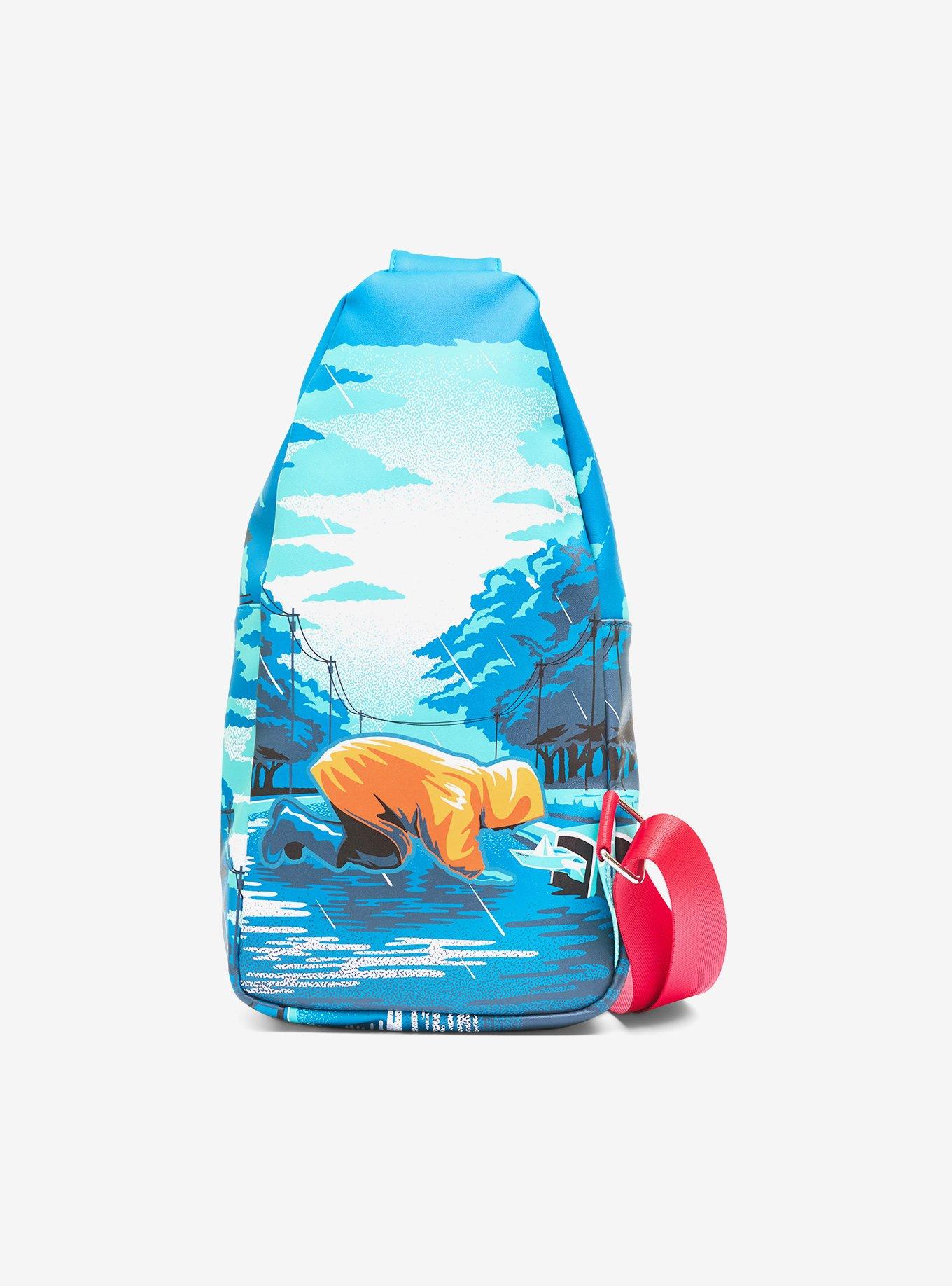 IT Georgie You'll Float Too Vintage Poster Scene Crossbody Sling Bag, , hi-res