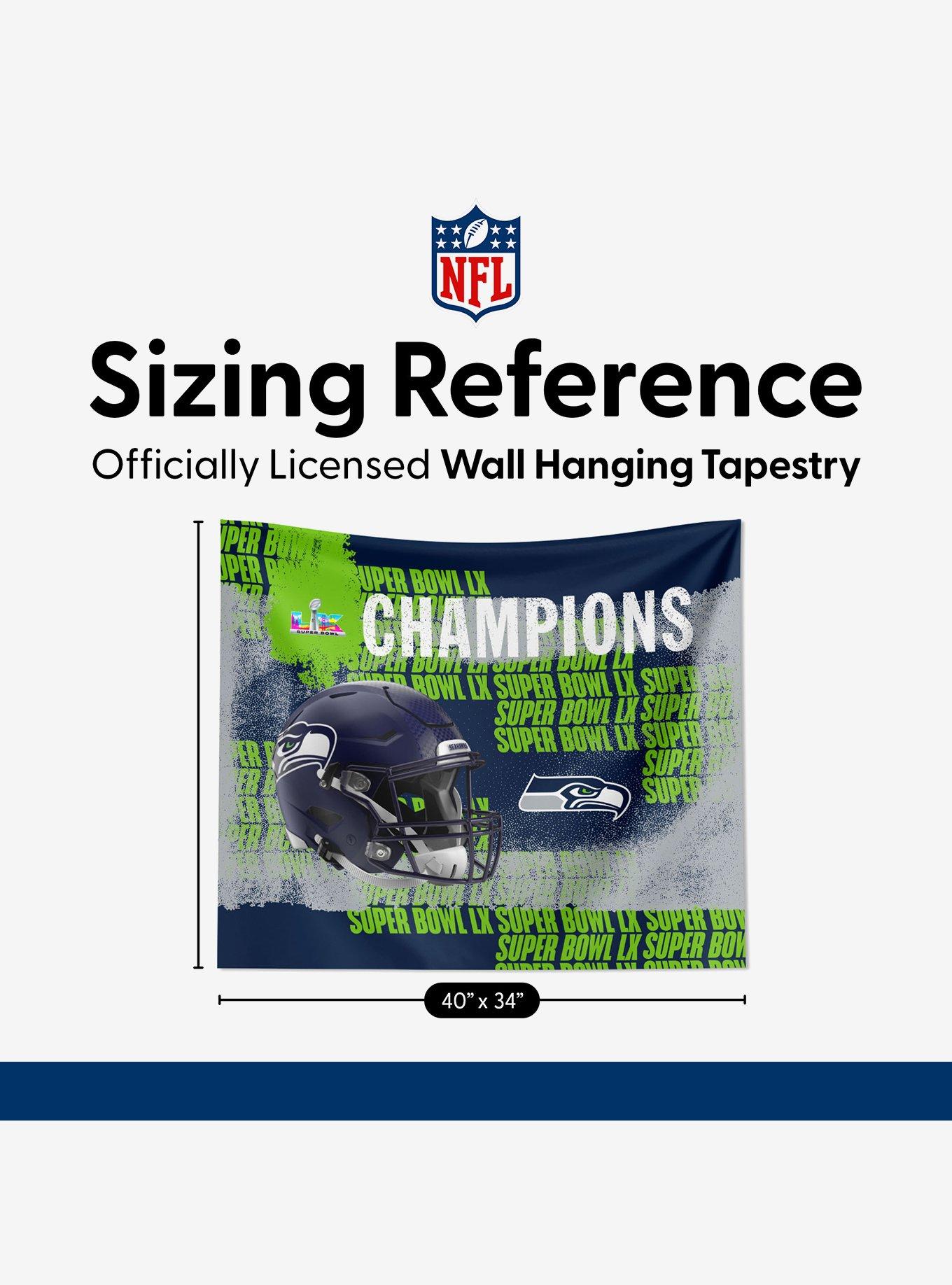 NFL Super Bowl 2026 Seattle Seahawks Champs Lombard Wall Hanging, , alternate