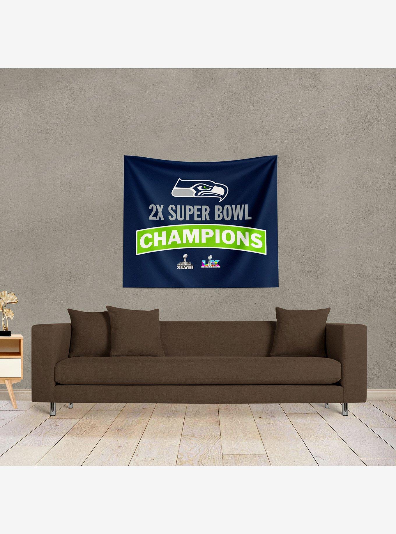 NFL Super Bowl 2026 Seattle Seahawks Multi Champs Grind Wall Hanging, , alternate - view 3