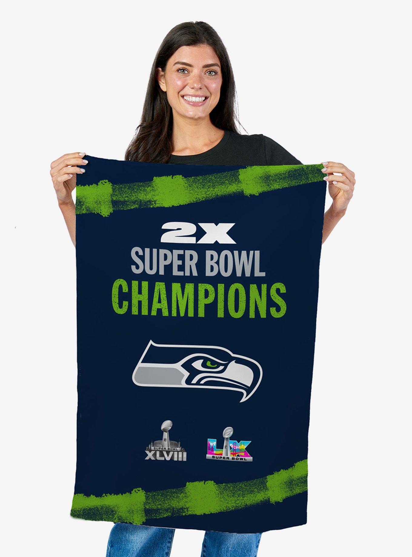 NFL Super Bowl 2026 Seattle Seahawks Multi Champs Tide Tapestry, , hi-res