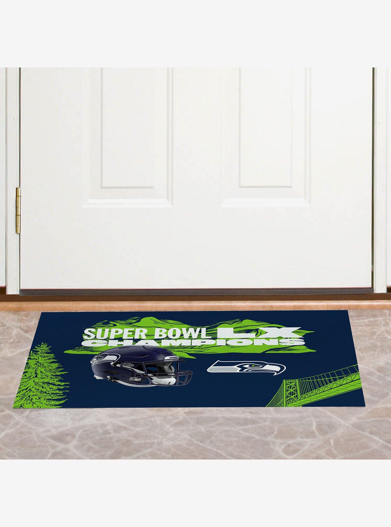 NFL Super Bowl 2026 Seattle Seahawks Champs Baker Washable Rug, , alternate