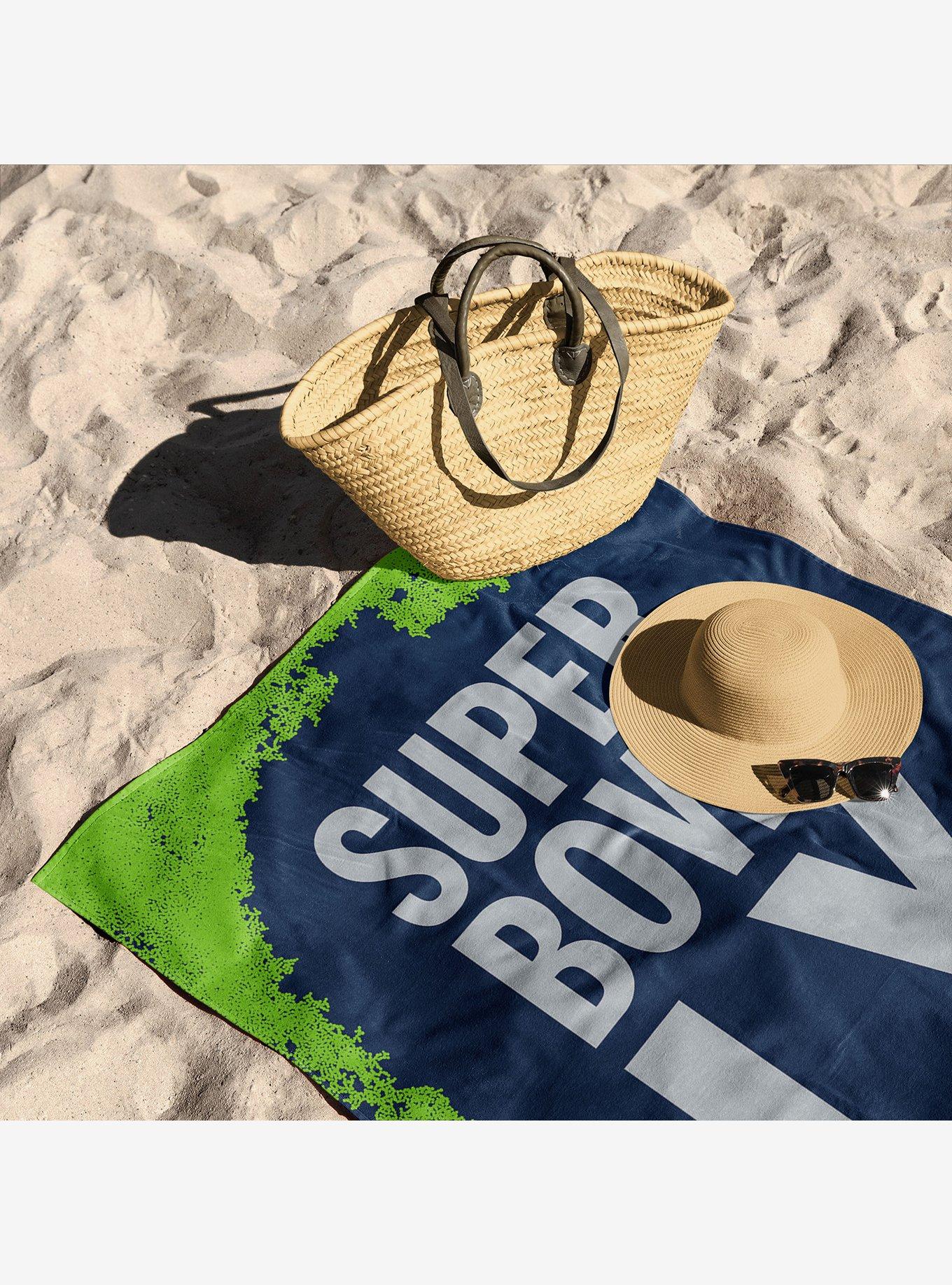 NFL Super Bowl 2026 Seattle Seahawks Champs Barbary Beach Towel, , alternate