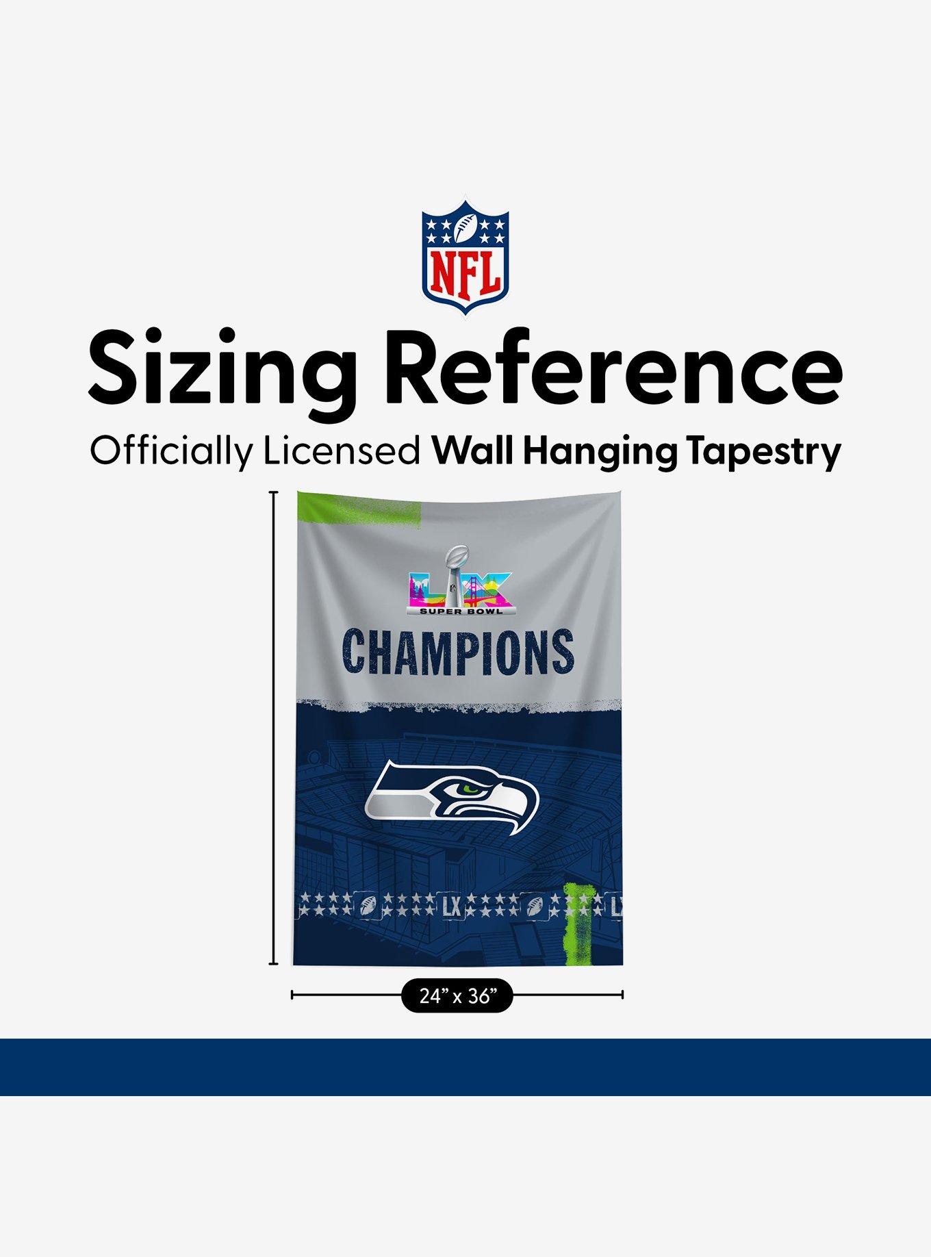 NFL Super Bowl 2026 Seattle Seahawks Champs Ferry Tapestry, , alternate
