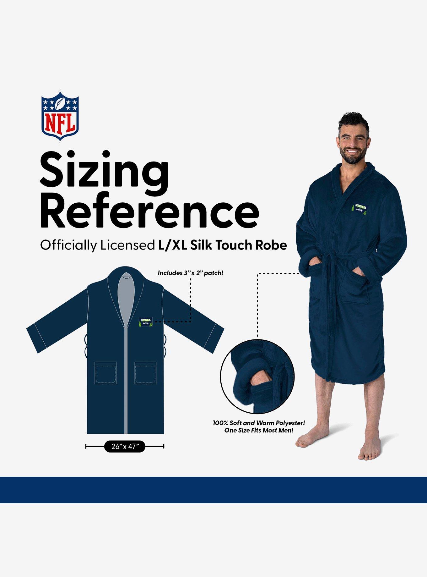 NFL Super Bowl 2026 Seattle Seahawks Champs Hub Silk Touch Robe, MULTI, alternate