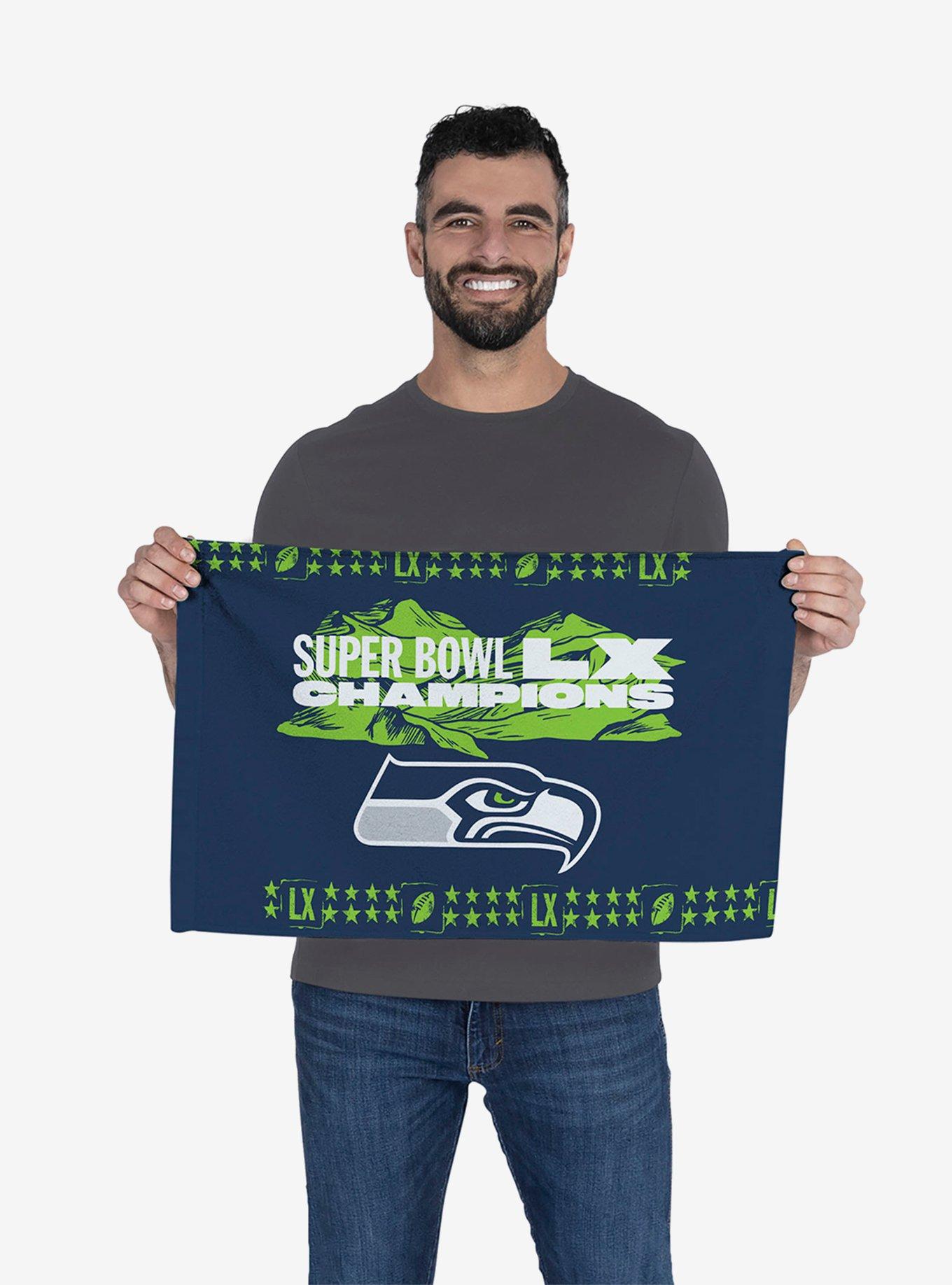 NFL Super Bowl 2026 Seattle Seahawks Champs Twin Peaks Fan Towel