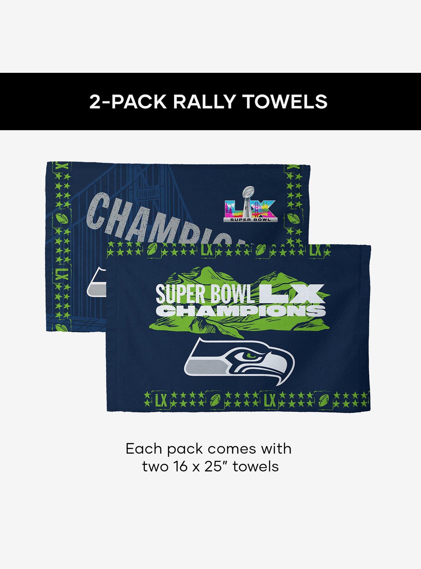 NFL Super Bowl 2026 Seattle Seahawks Champs Twin Peaks Fan Towel