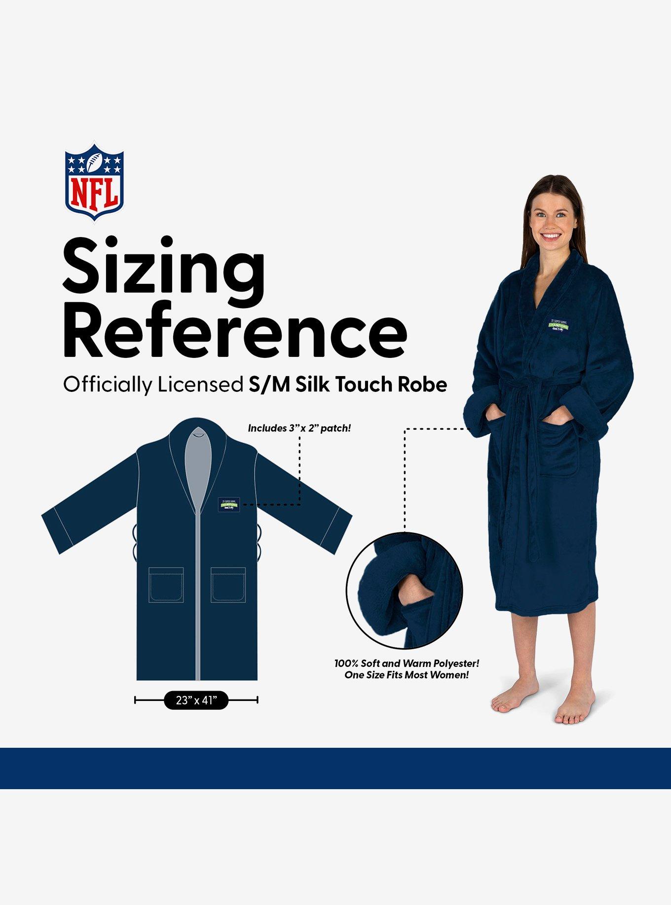 NFL Super Bowl 2026 Seattle Seahawks Multi Champs Fog Silk Touch Robe, MULTI, alternate