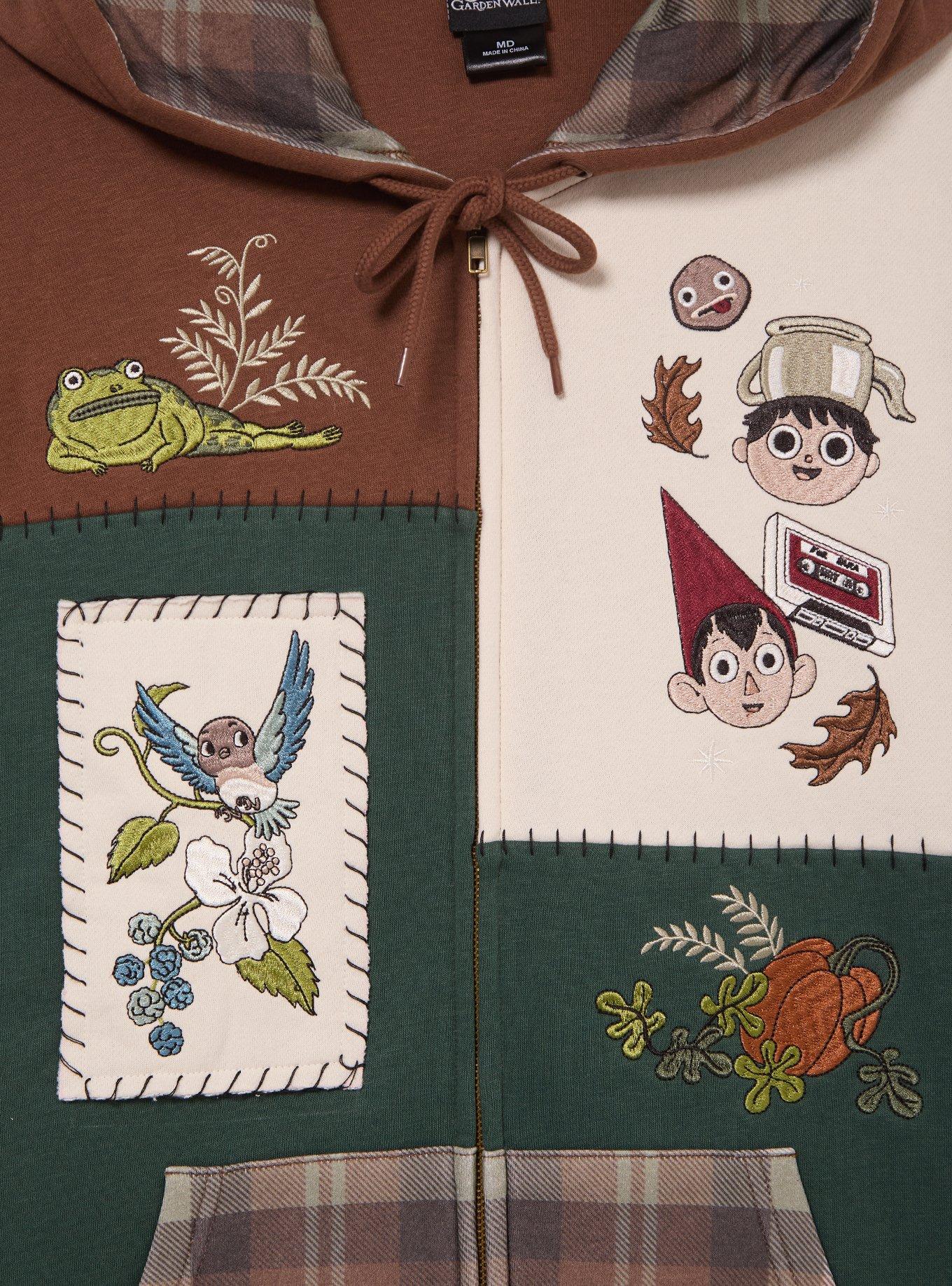 Over The Garden Wall Characters Patchwork Zippered Hoodie - BoxLunch Exclusive