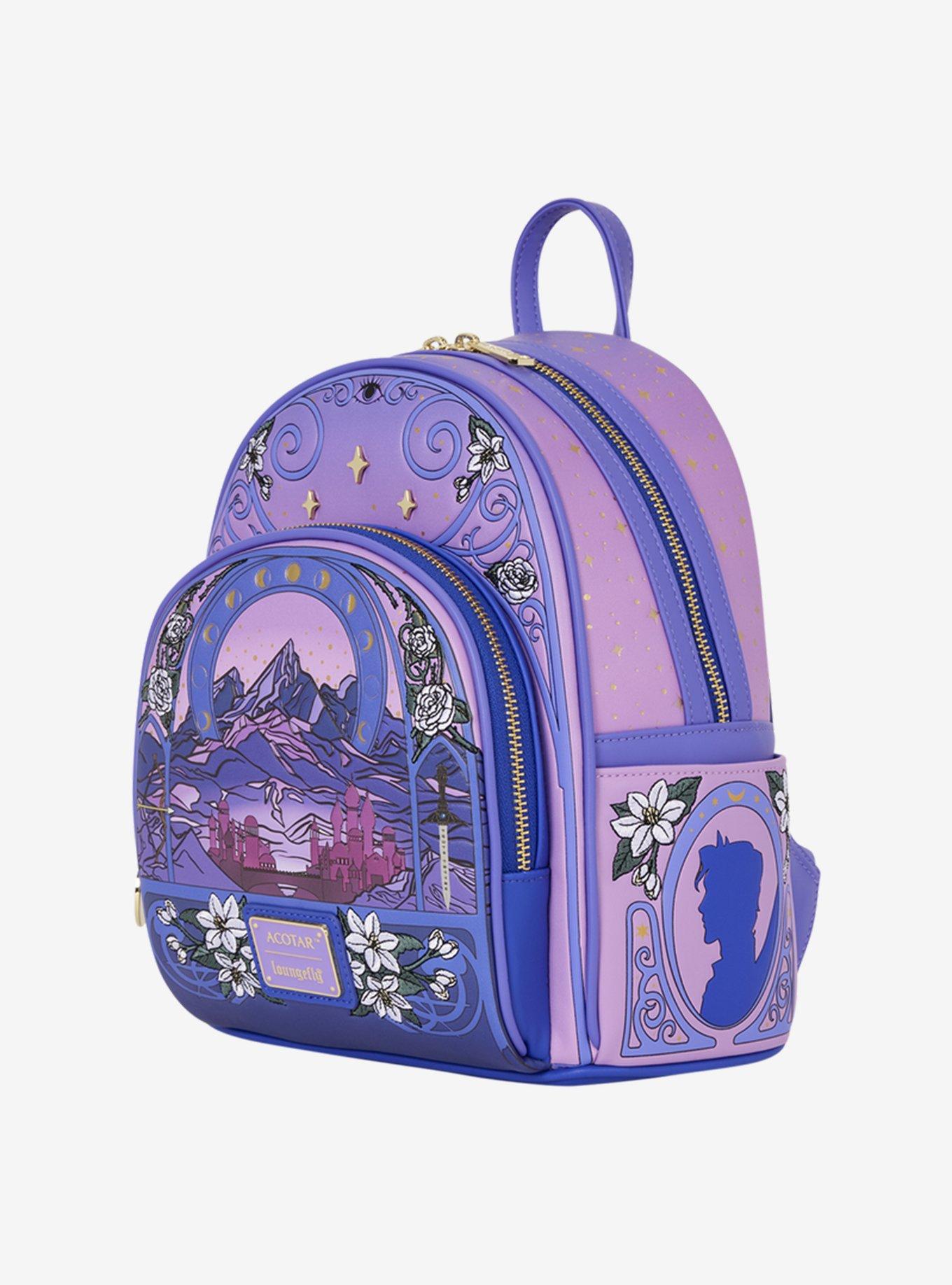 Loungefly A Court of Thorns and Roses Ramiel Mountain Mini Backpack, , alternate - view 2