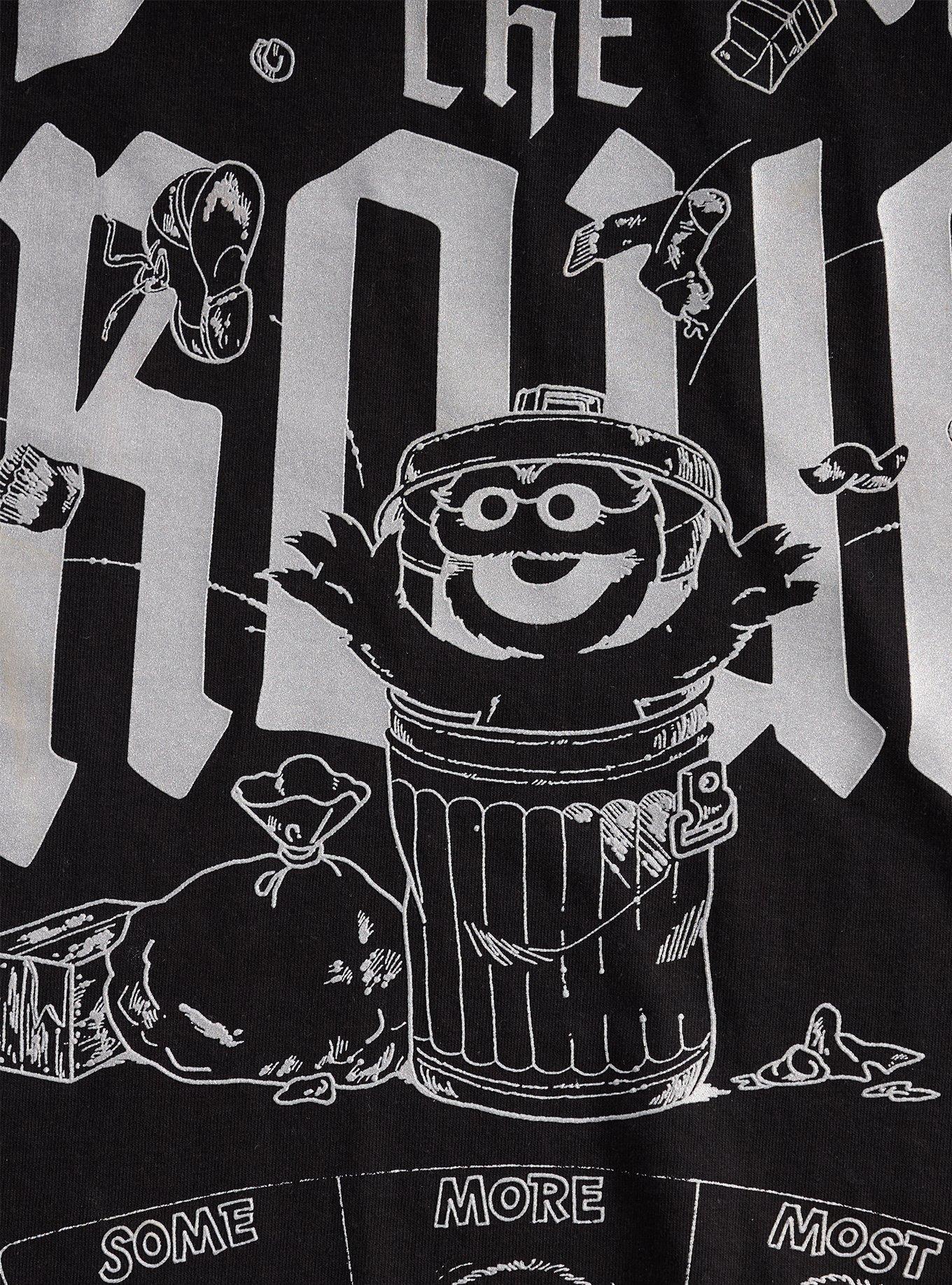 Sesame Street Oscar The Grouch Metal T-Shirt, , hi-res