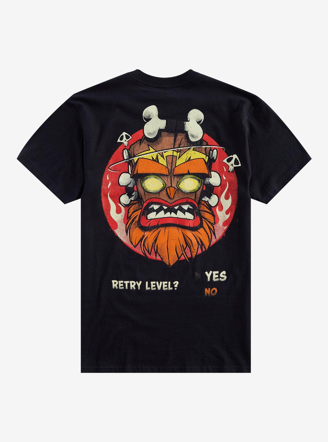 Crash Bandicoot Retry Level T-Shirt, , hi-res
