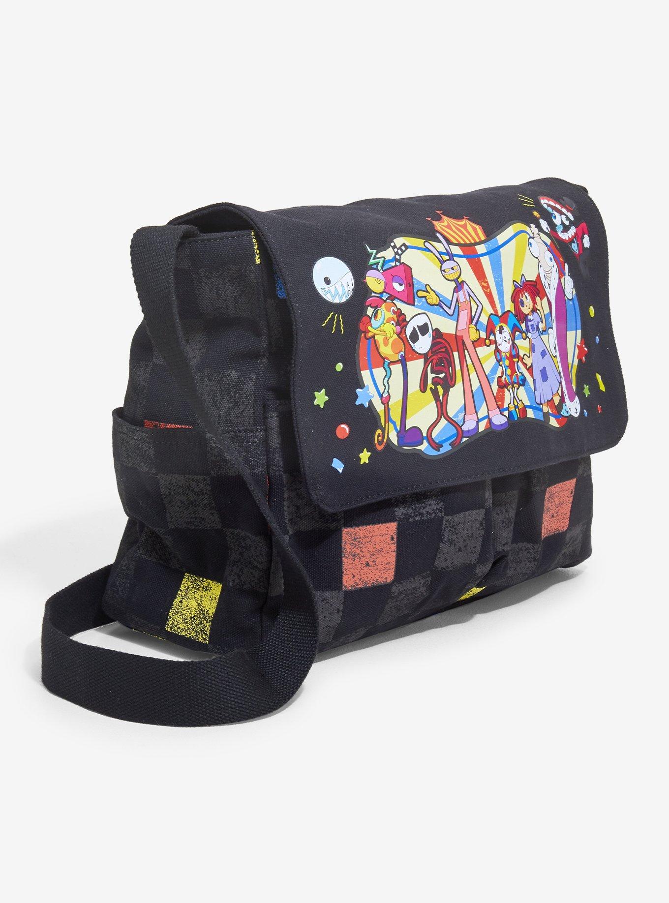 The Amazing Digital Circus Group Checkered Messenger Bag, , hi-res