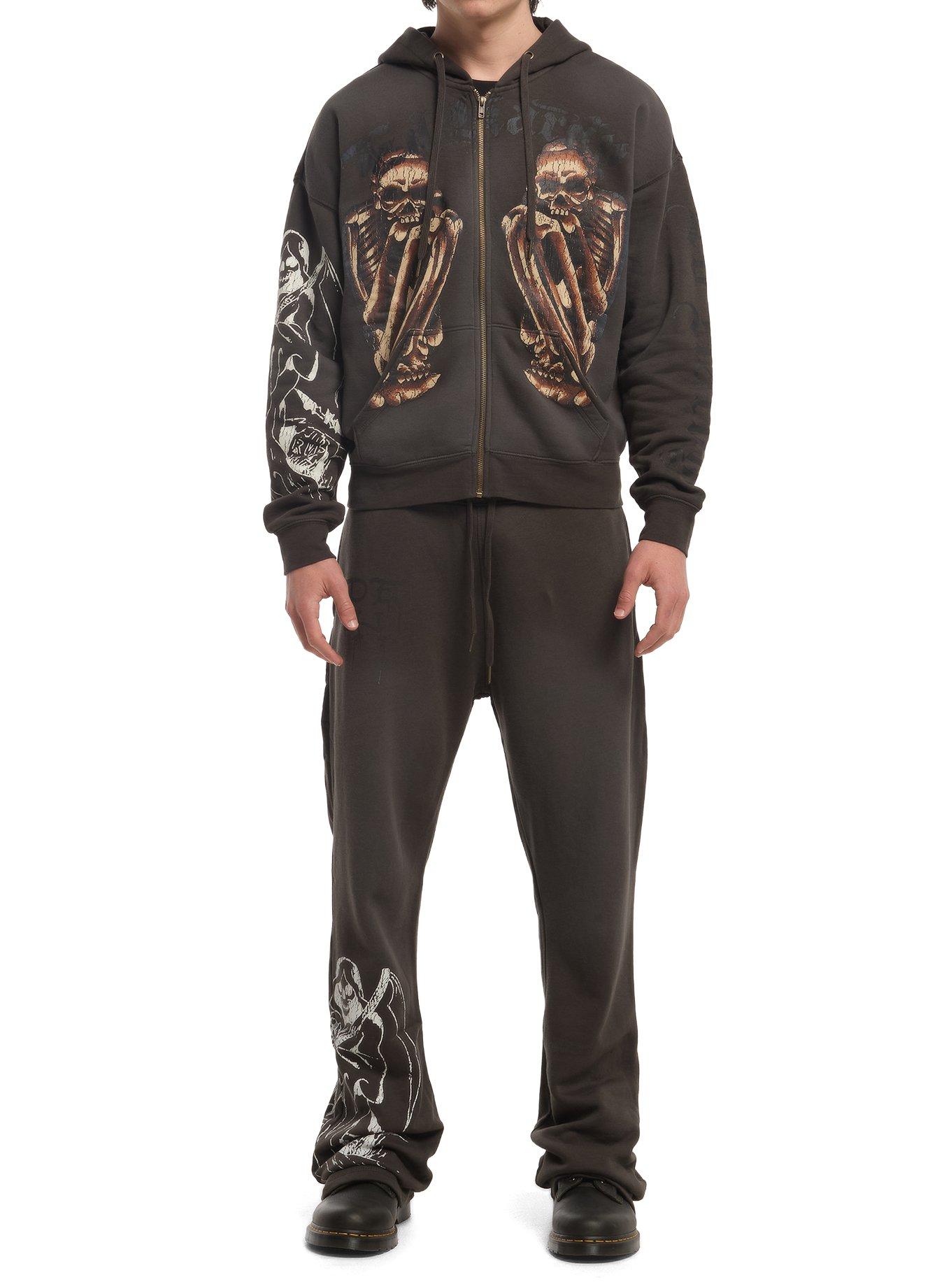 Ed Hardy Skeleton Reaper Hoodie, MULTI, alternate