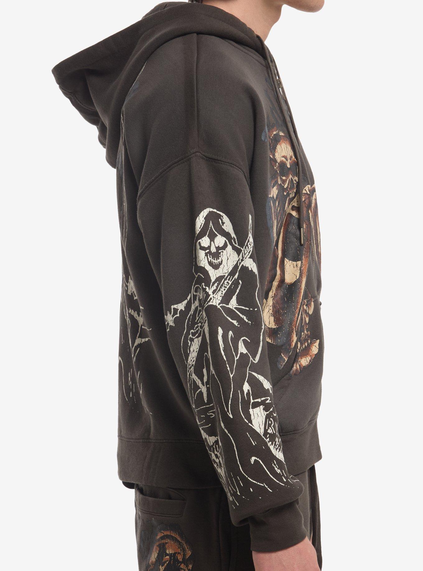 Ed Hardy Skeleton Reaper Hoodie, MULTI, alternate