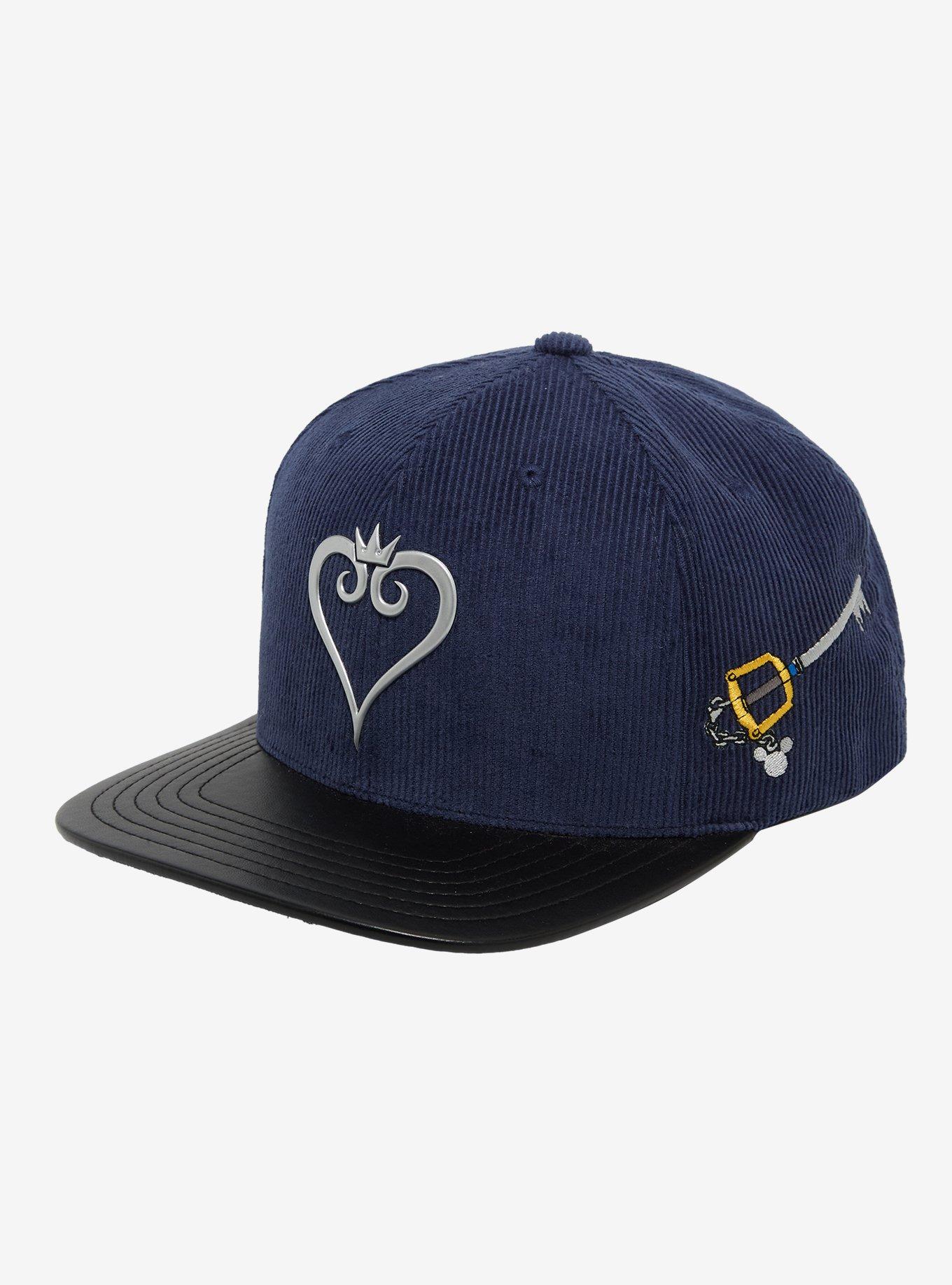 Disney Kingdom Hearts Emblem Corduroy Ball Cap - BoxLunch Exclusive, , hi-res