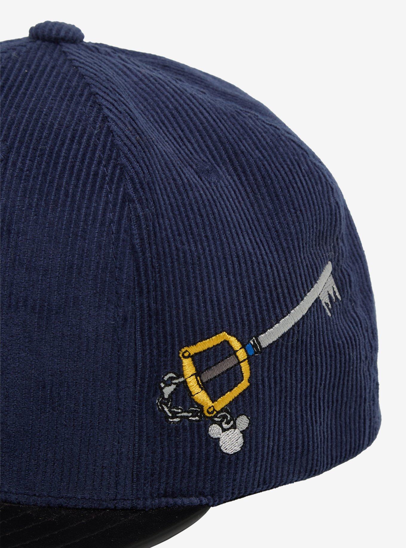 Disney Kingdom Hearts Emblem Corduroy Ball Cap - BoxLunch Exclusive, , alternate - view 4
