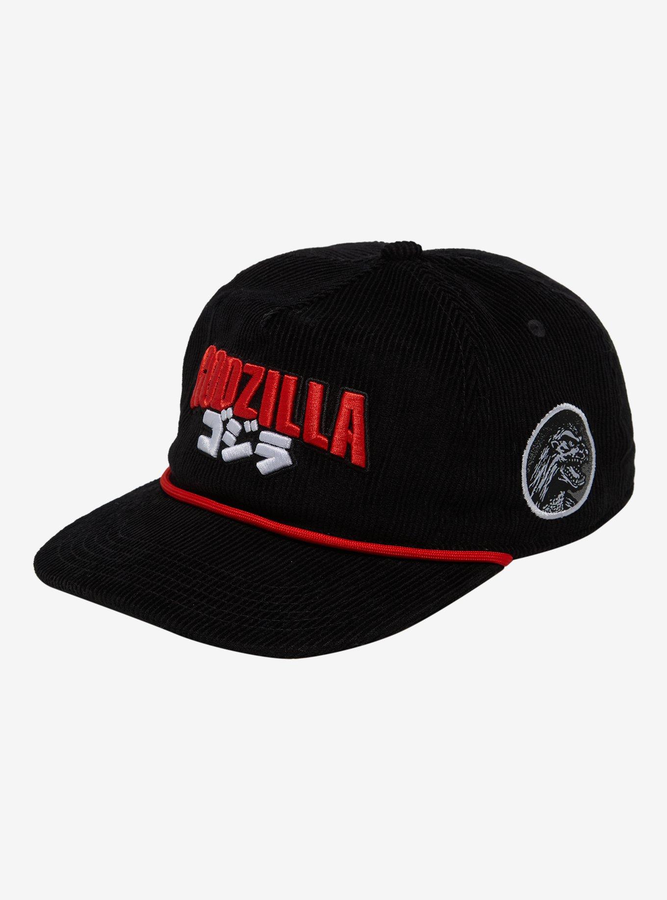 Godzilla Logo Corduroy Ball Cap - BoxLunch Exclusive, , hi-res