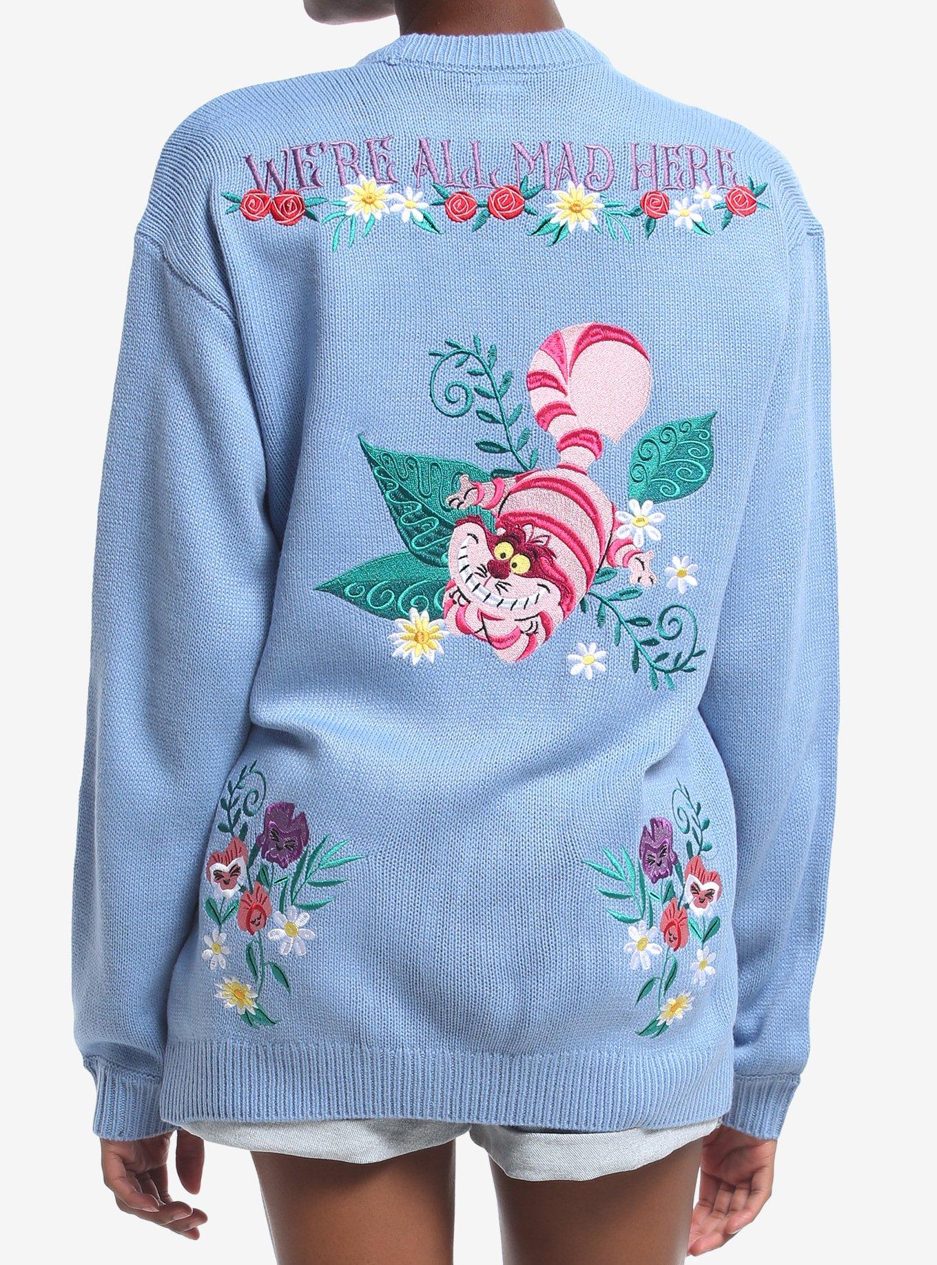 Her Universe Disney Alice In Wonderland Embroidered Girls Cardigan, , hi-res