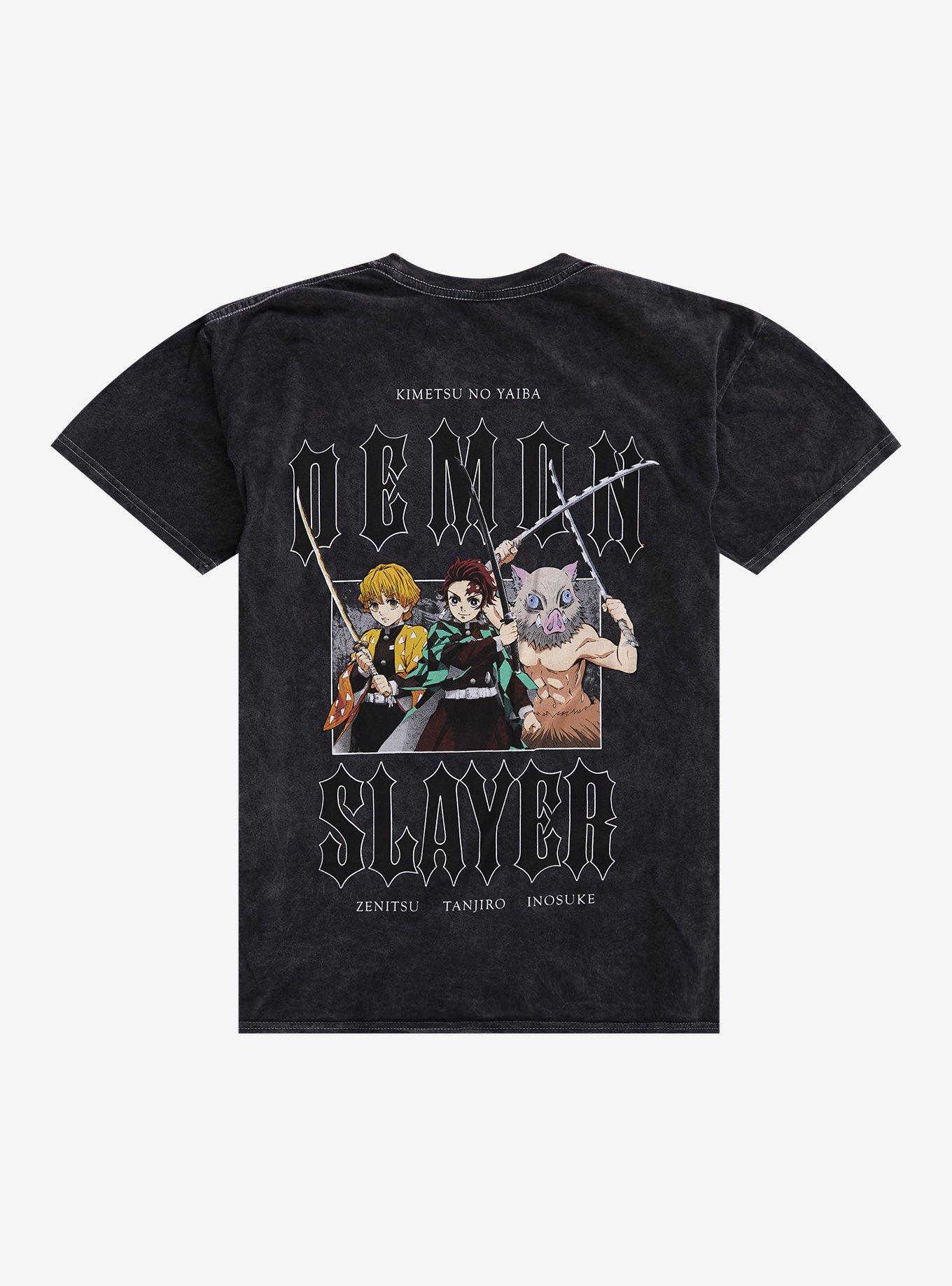 Demon Slayer: Kimetsu No Yaiba Group Mineral Wash T-Shirt, , hi-res