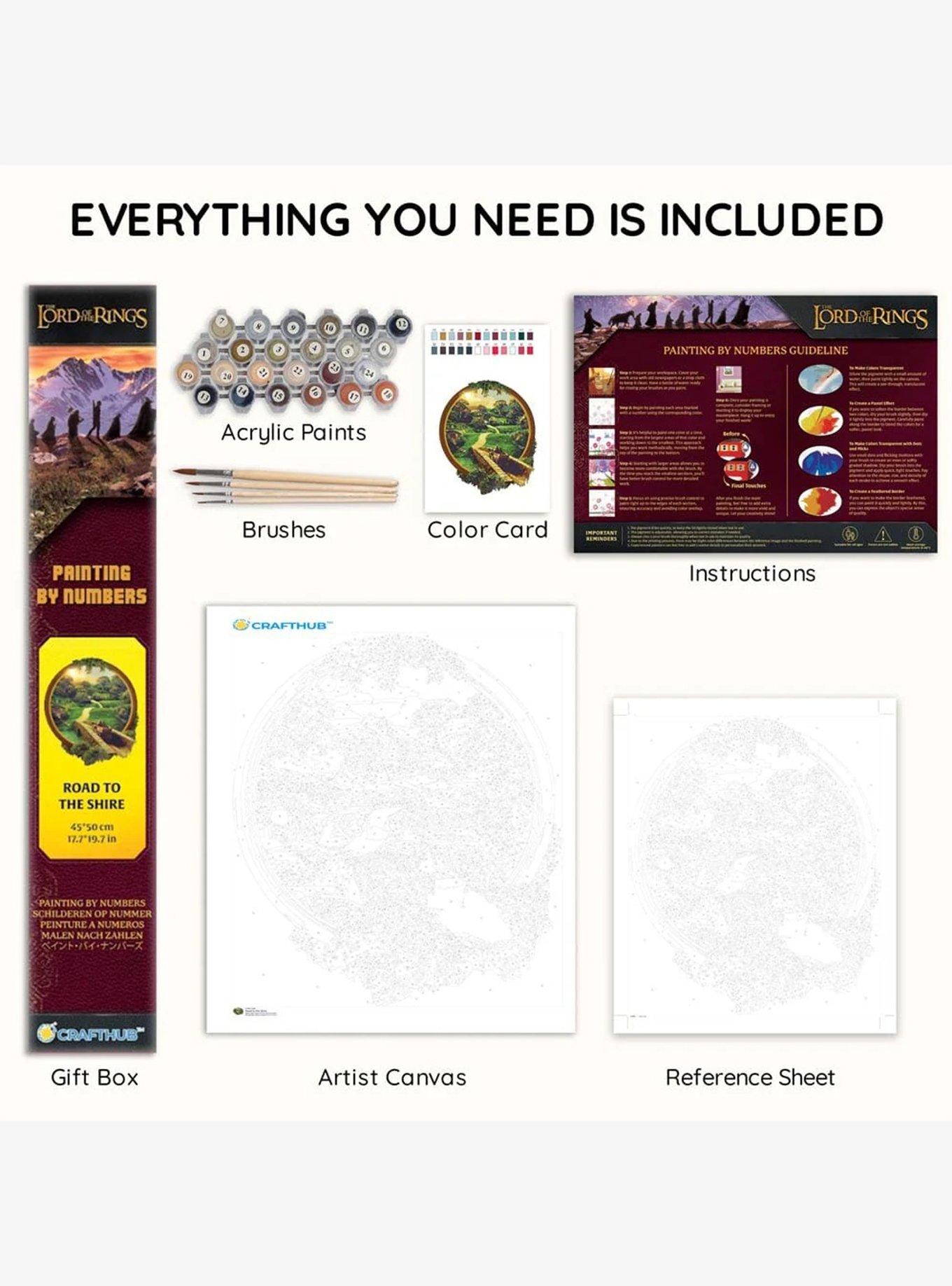 The Lord of the Rings Road To The Shire Paint By Numbers Kit, , alternate