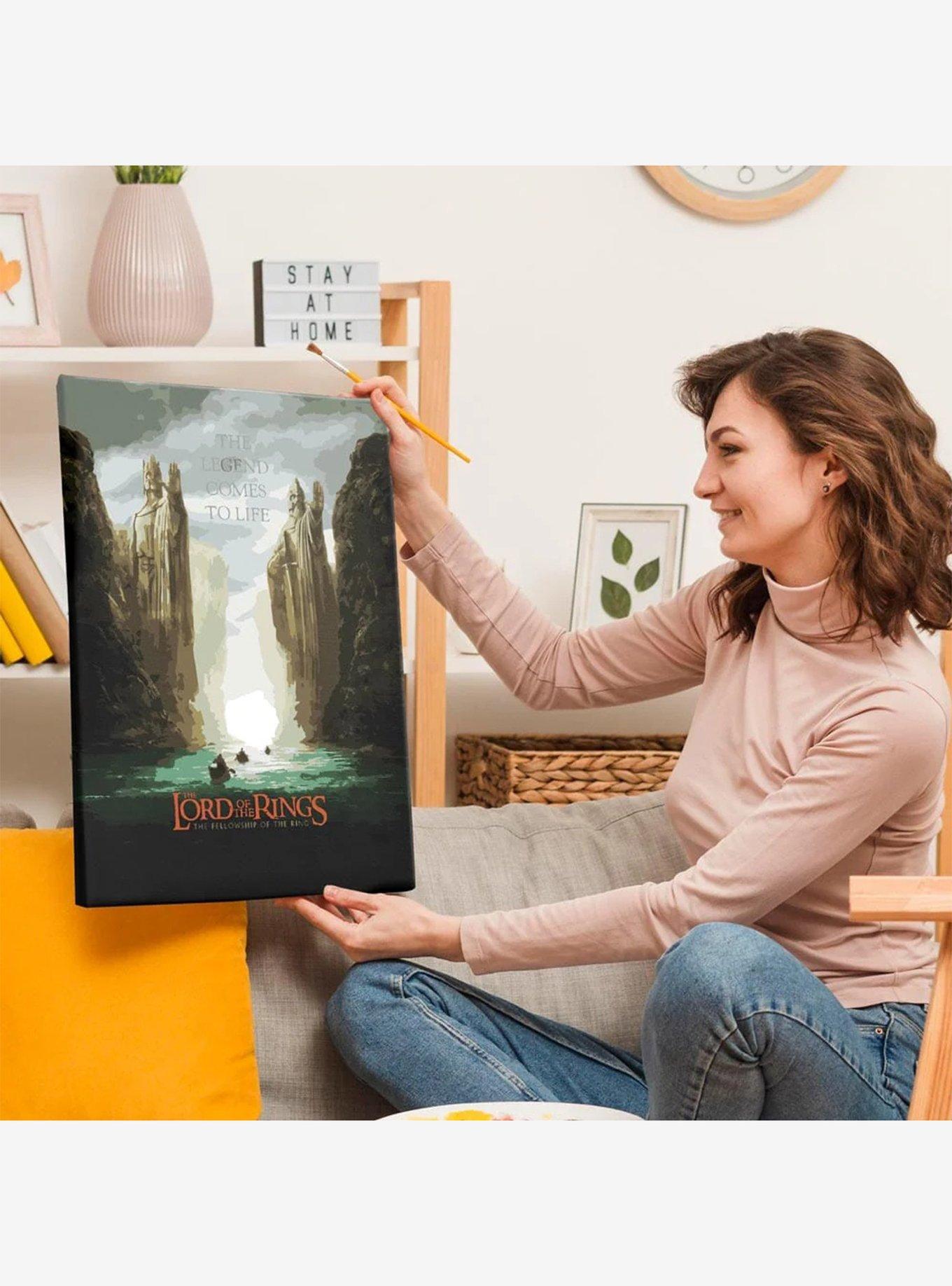 The Lord of the Rings Gates of Argonath Paint By Numbers Kit, , hi-res